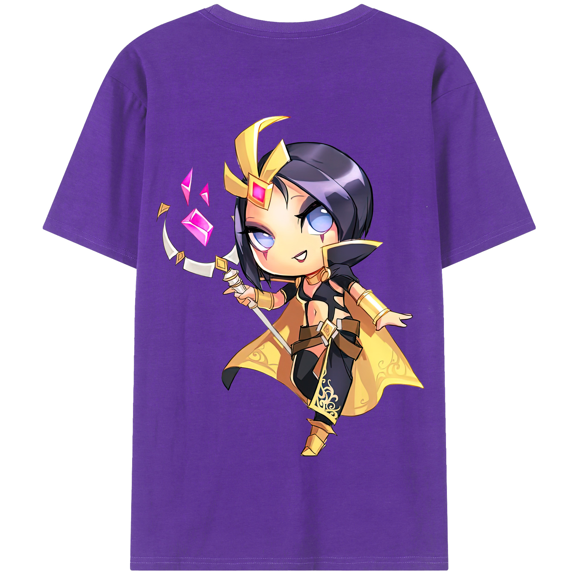 リーグ・オブ・レジェンド League of Legends LOL 綿100％半袖Tシャツ（背面プリント）