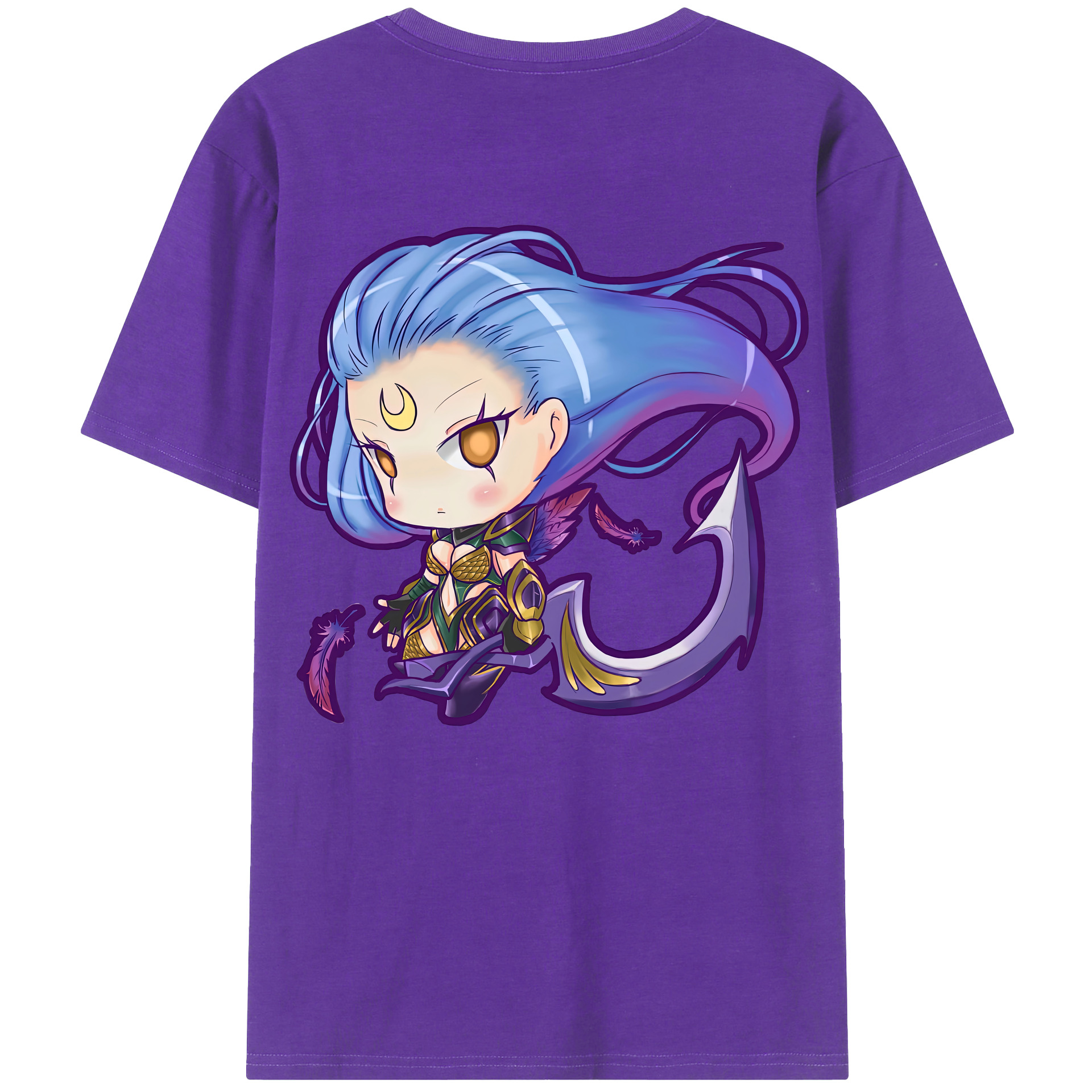 リーグ・オブ・レジェンド League of Legends LOL 綿100％半袖Tシャツ（背面プリント）