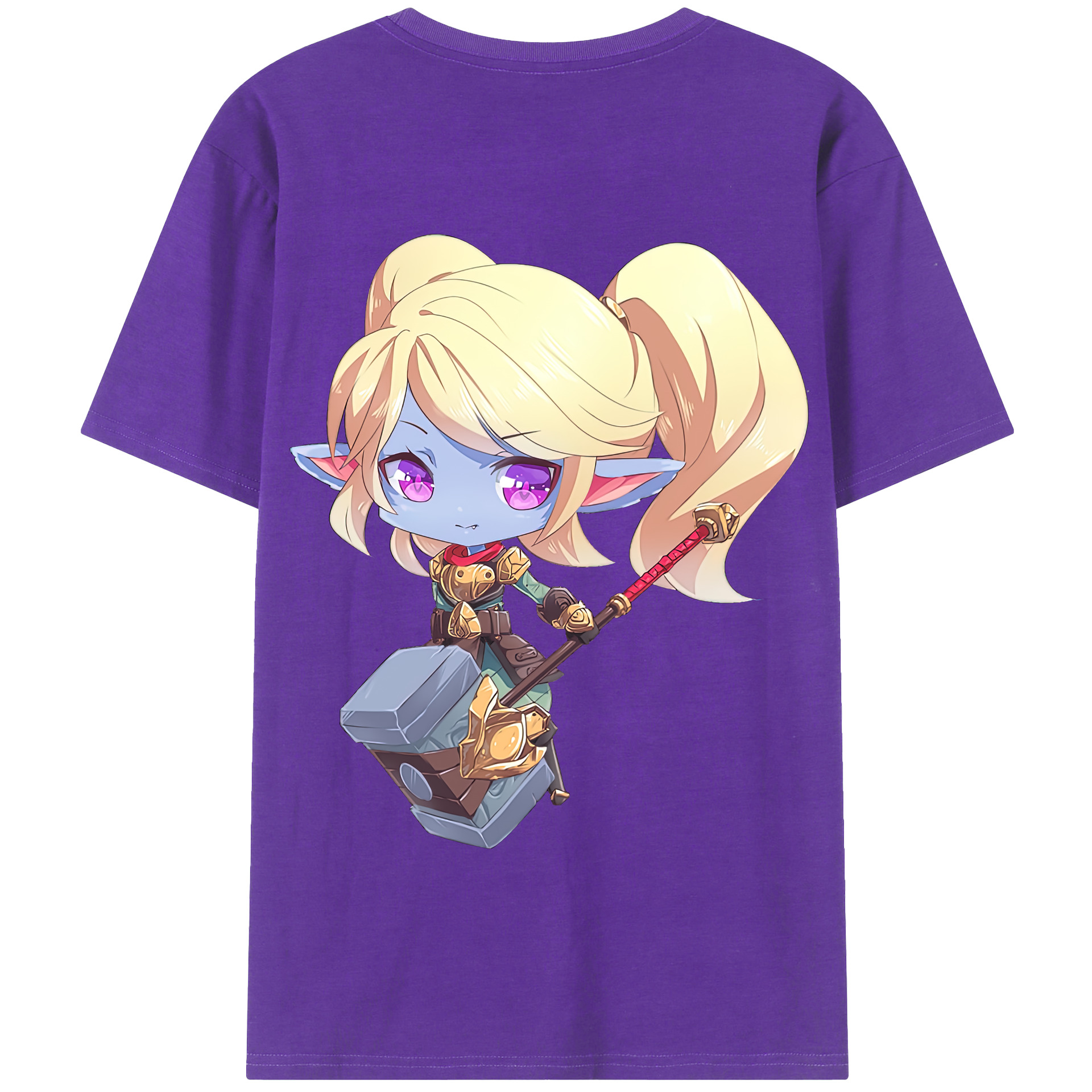 リーグ・オブ・レジェンド League of Legends LOL 綿100％半袖Tシャツ（背面プリント）