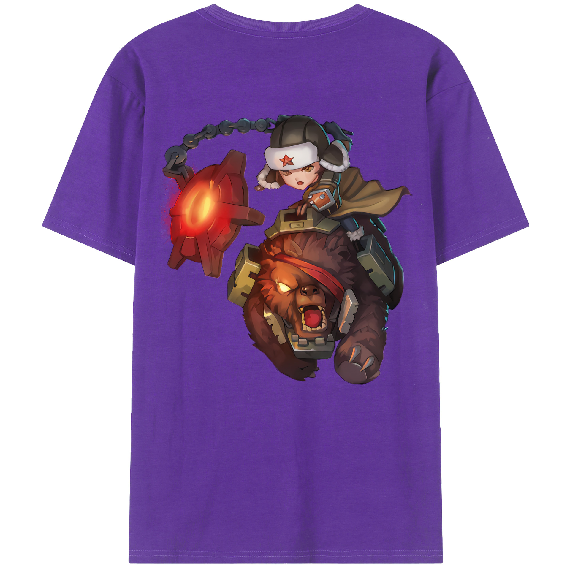 リーグ・オブ・レジェンド League of Legends LOL 綿100％半袖Tシャツ（背面プリント）