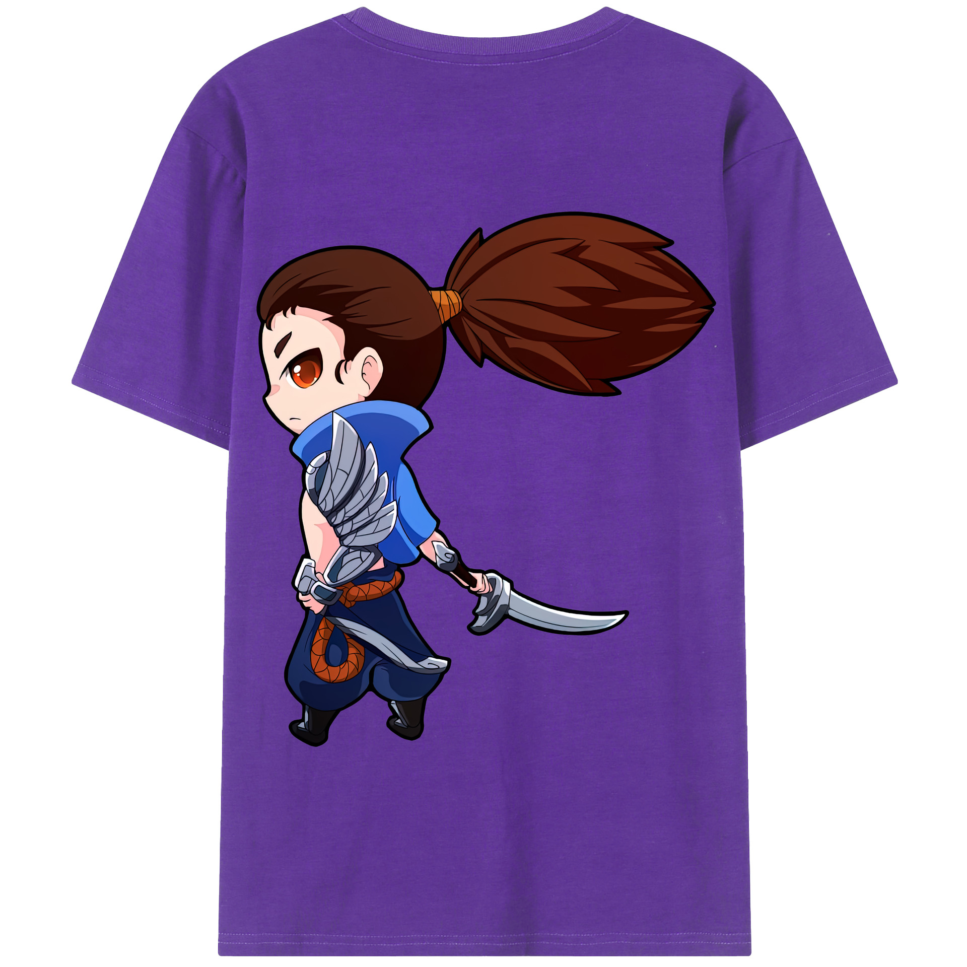 リーグ・オブ・レジェンド League of Legends LOL 綿100％半袖Tシャツ（背面プリント）