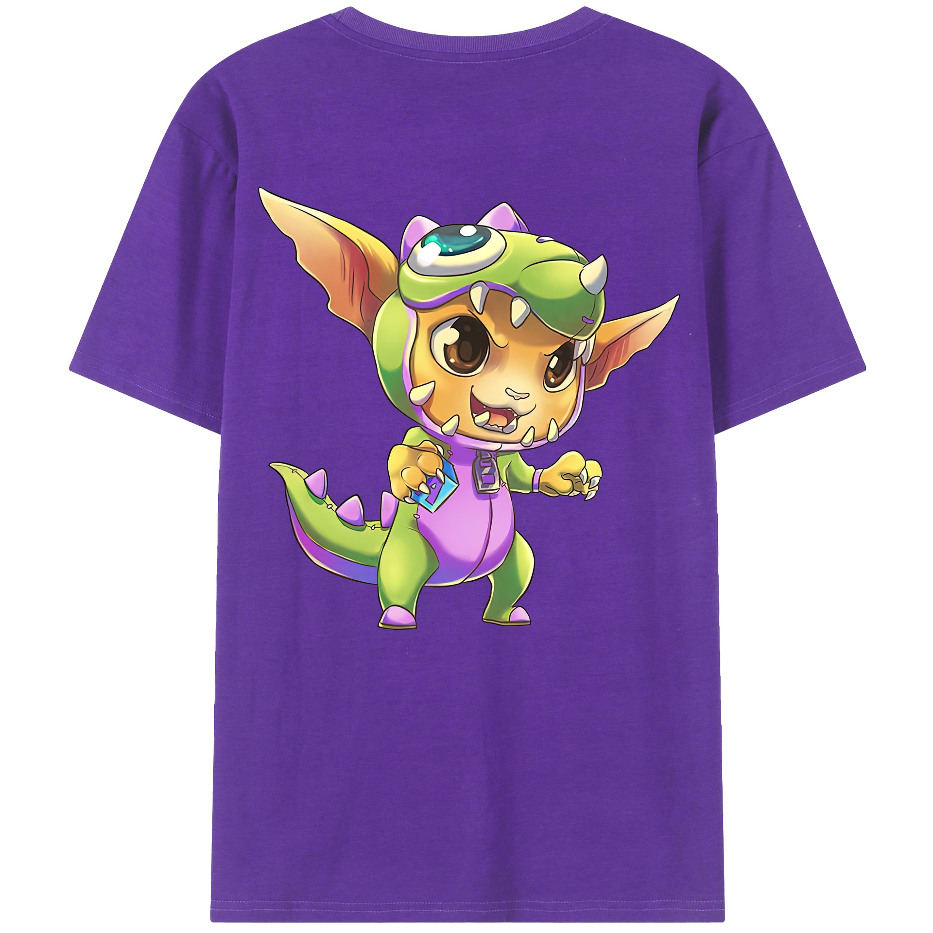 （画像用） リーグ・オブ・レジェンド League of Legends LOL 綿100％半袖Tシャツ（背面プリント）