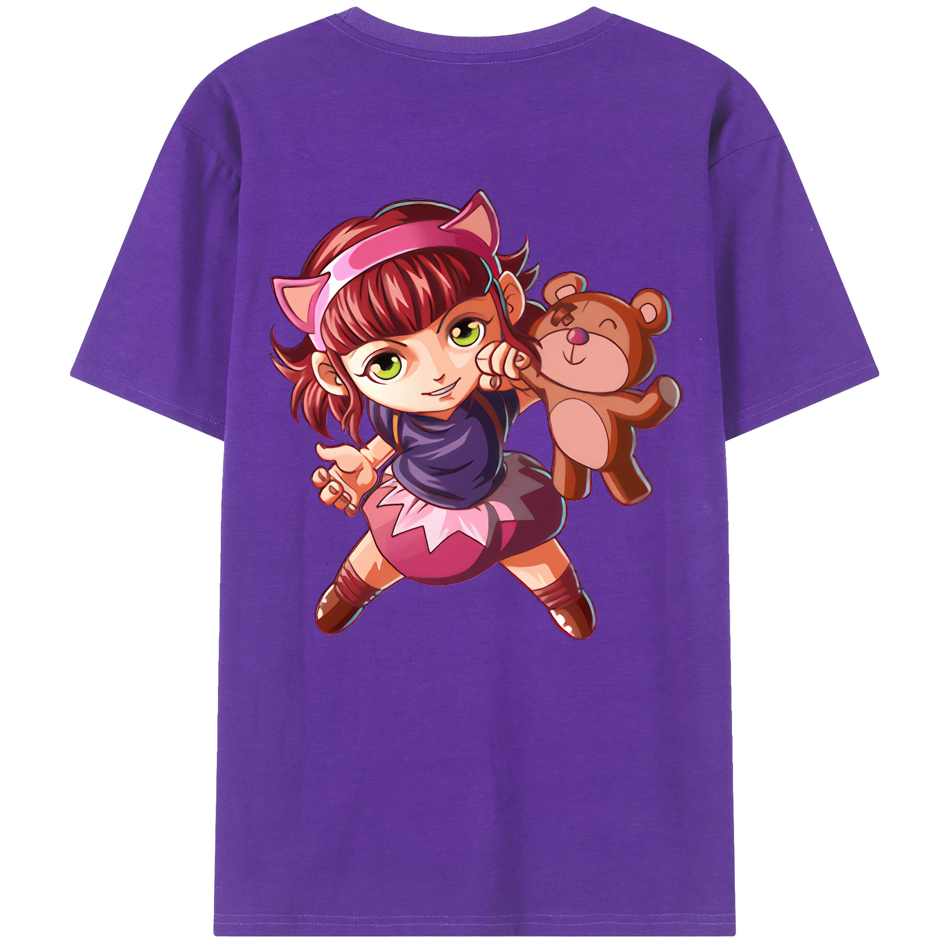 リーグ・オブ・レジェンド League of Legends LOL 綿100％半袖Tシャツ（背面プリント）