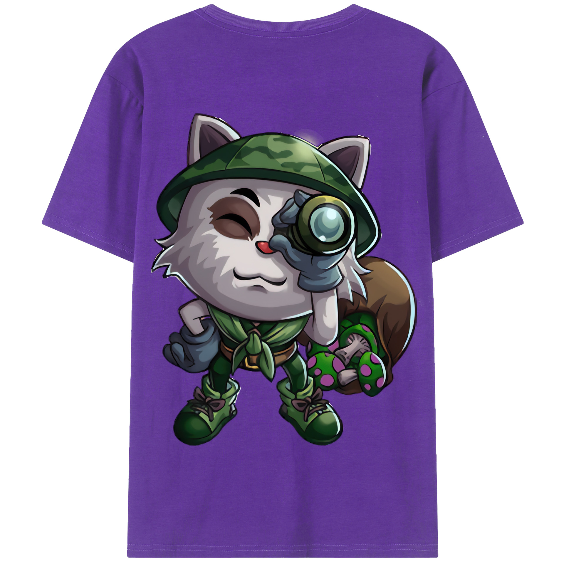 リーグ・オブ・レジェンド League of Legends LOL 綿100％半袖Tシャツ（背面プリント）