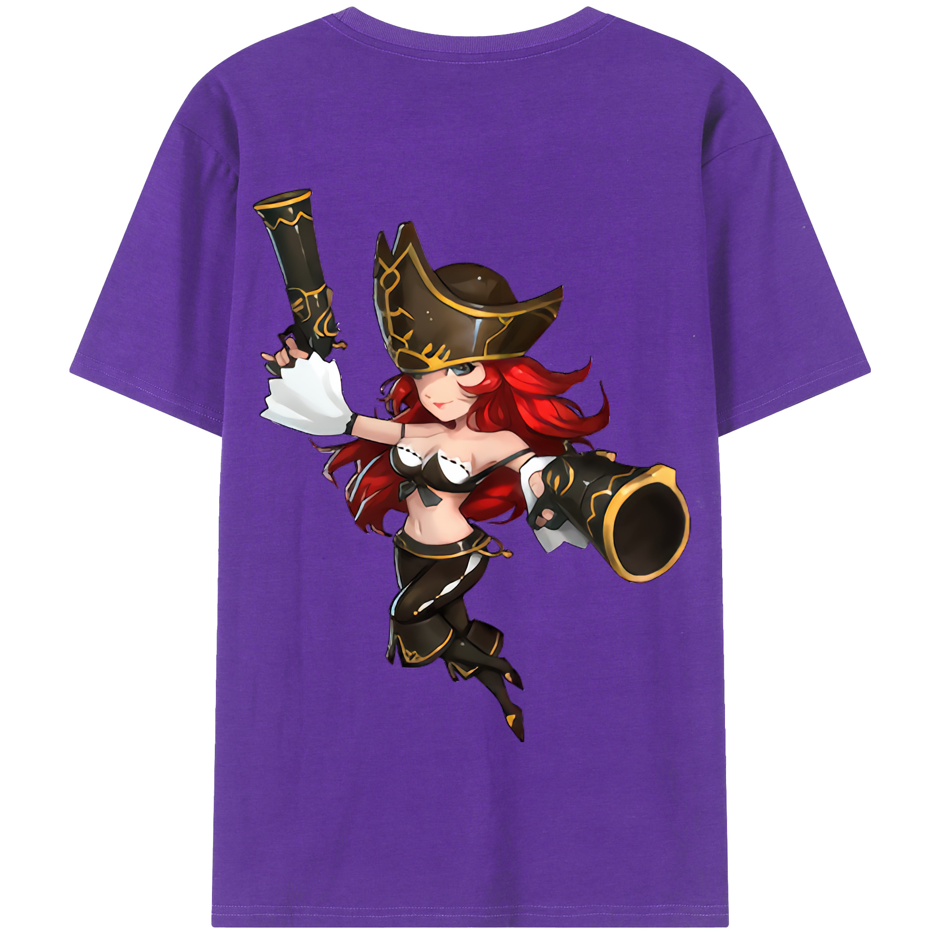 リーグ・オブ・レジェンド League of Legends LOL 綿100％半袖Tシャツ（背面プリント）