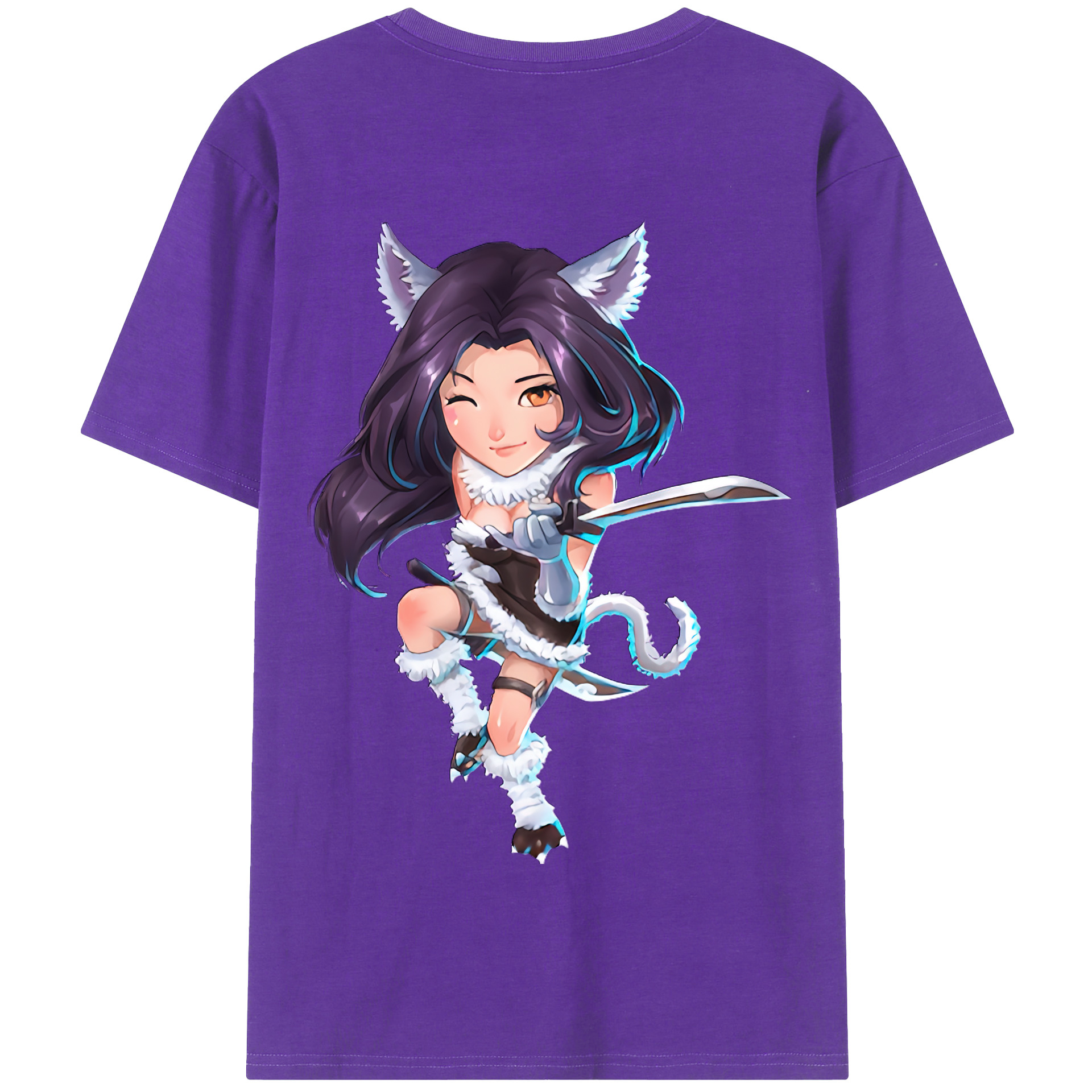 リーグ・オブ・レジェンド League of Legends LOL 綿100％半袖Tシャツ（背面プリント）