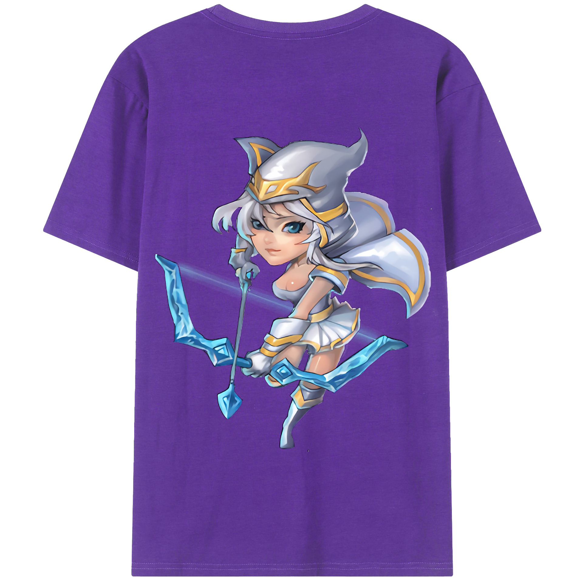 リーグ・オブ・レジェンド League of Legends LOL 綿100％半袖Tシャツ（背面プリント）
