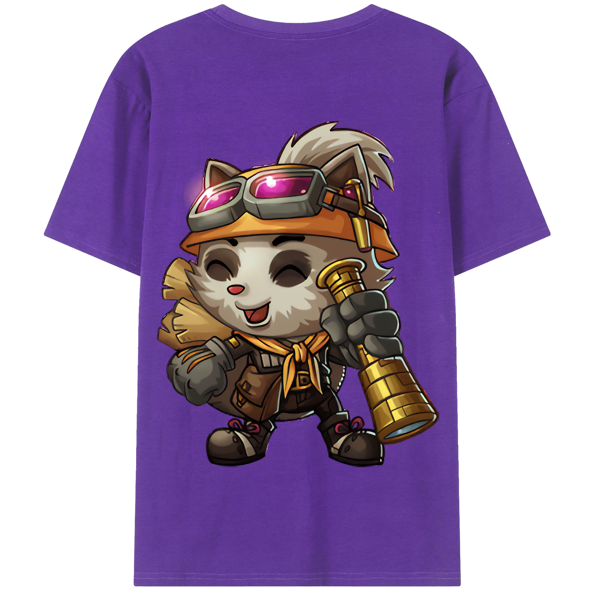 リーグ・オブ・レジェンド League of Legends LOL 綿100％半袖Tシャツ（背面プリント）