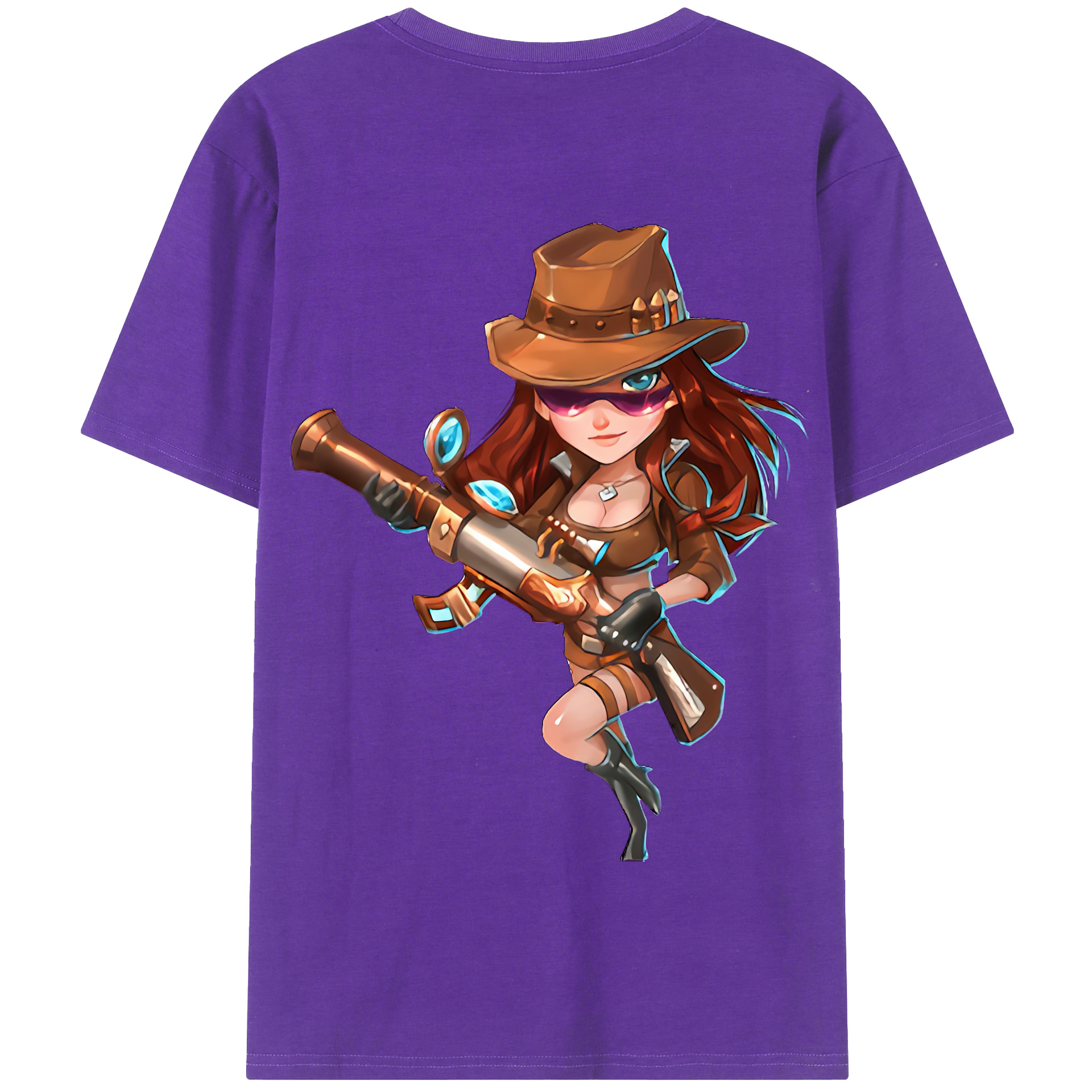 リーグ・オブ・レジェンド League of Legends LOL 綿100％半袖Tシャツ（背面プリント）