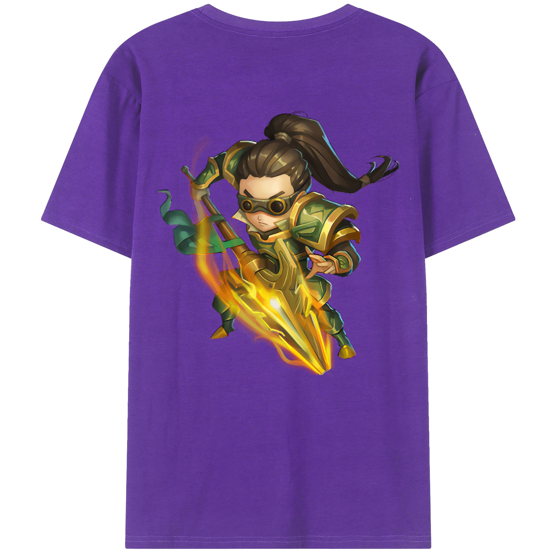 リーグ・オブ・レジェンド League of Legends LOL 綿100％半袖Tシャツ（背面プリント）