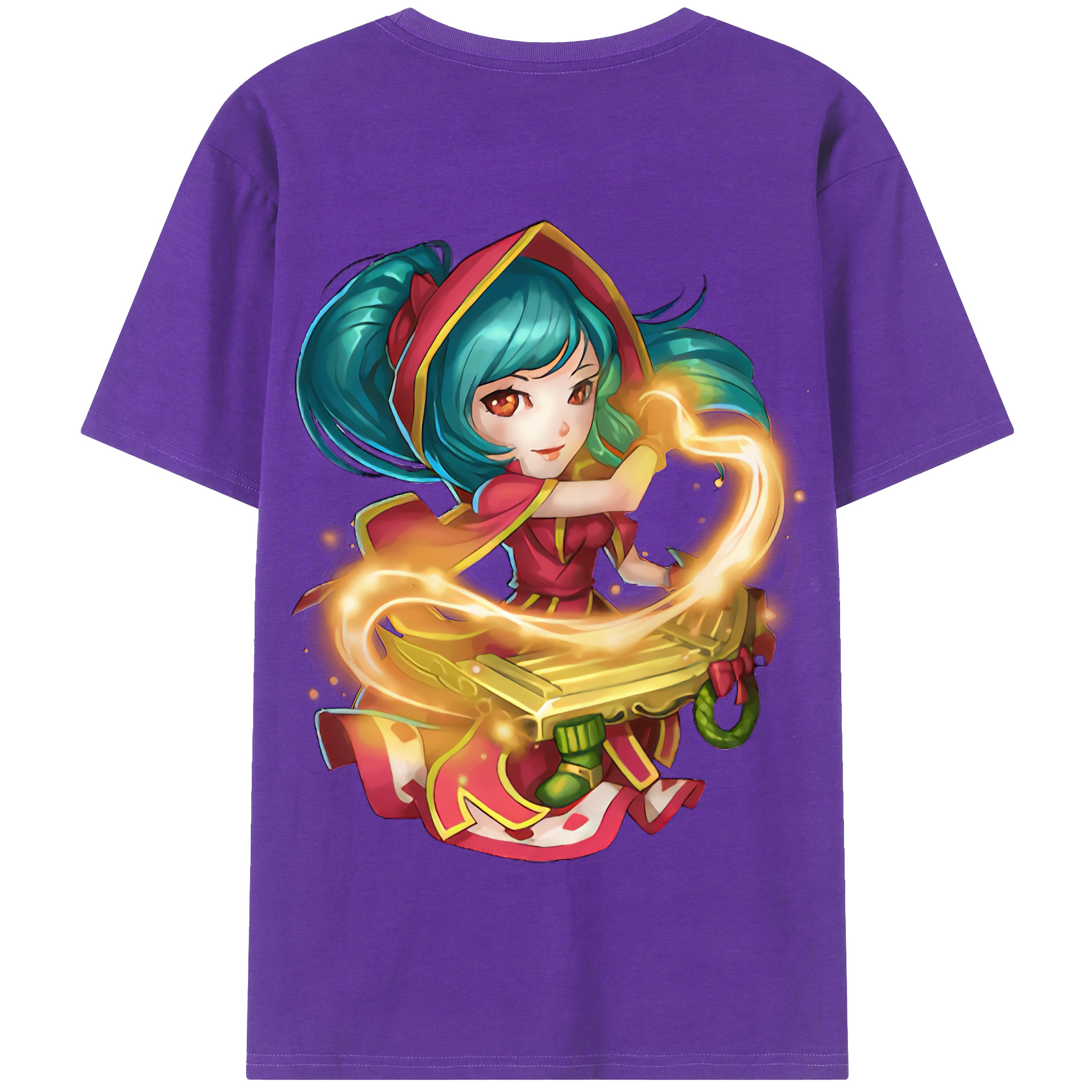 リーグ・オブ・レジェンド League of Legends LOL 綿100％半袖Tシャツ（背面プリント）