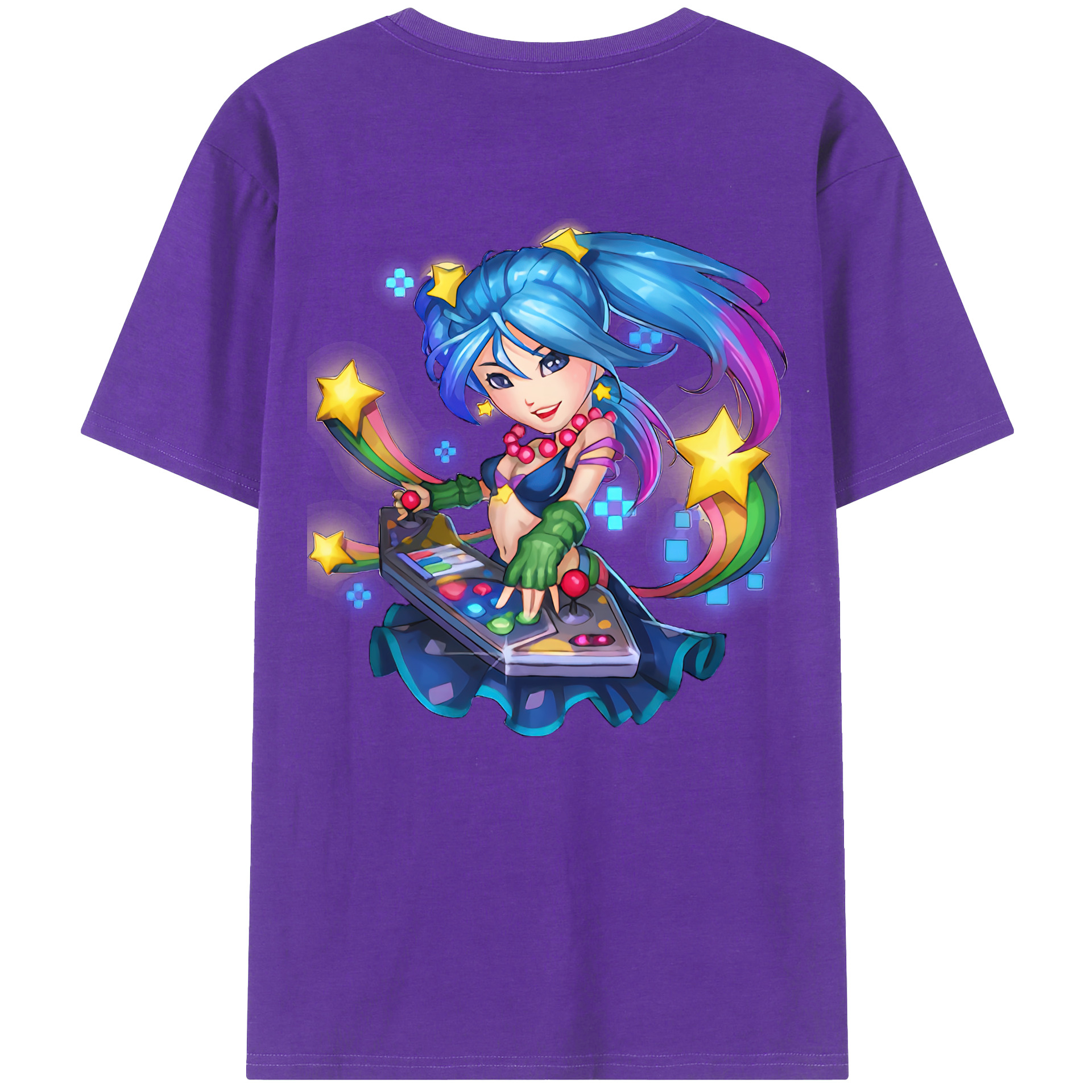 リーグ・オブ・レジェンド League of Legends LOL 綿100％半袖Tシャツ（背面プリント）