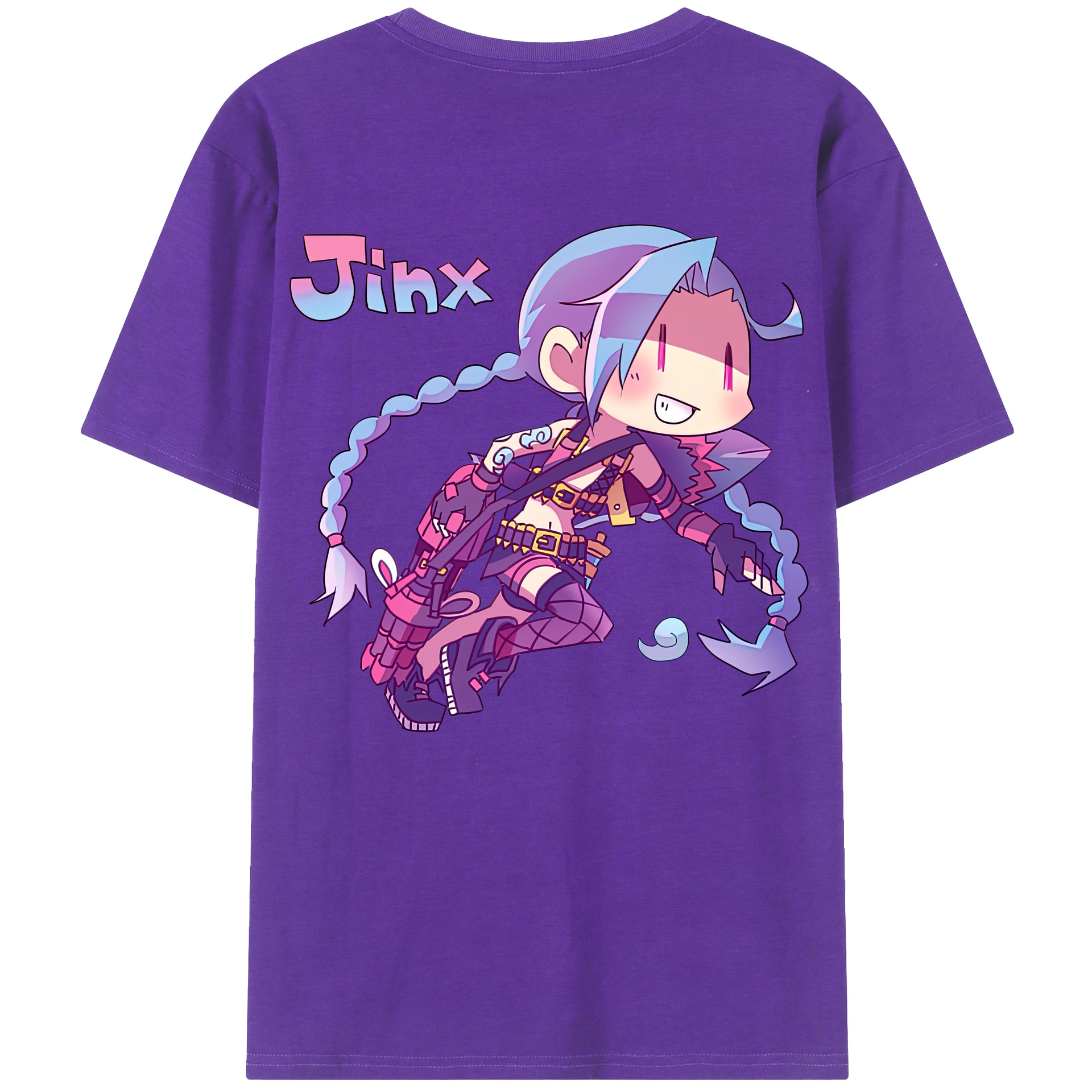 リーグ・オブ・レジェンド League of Legends LOL 綿100％半袖Tシャツ（背面プリント）