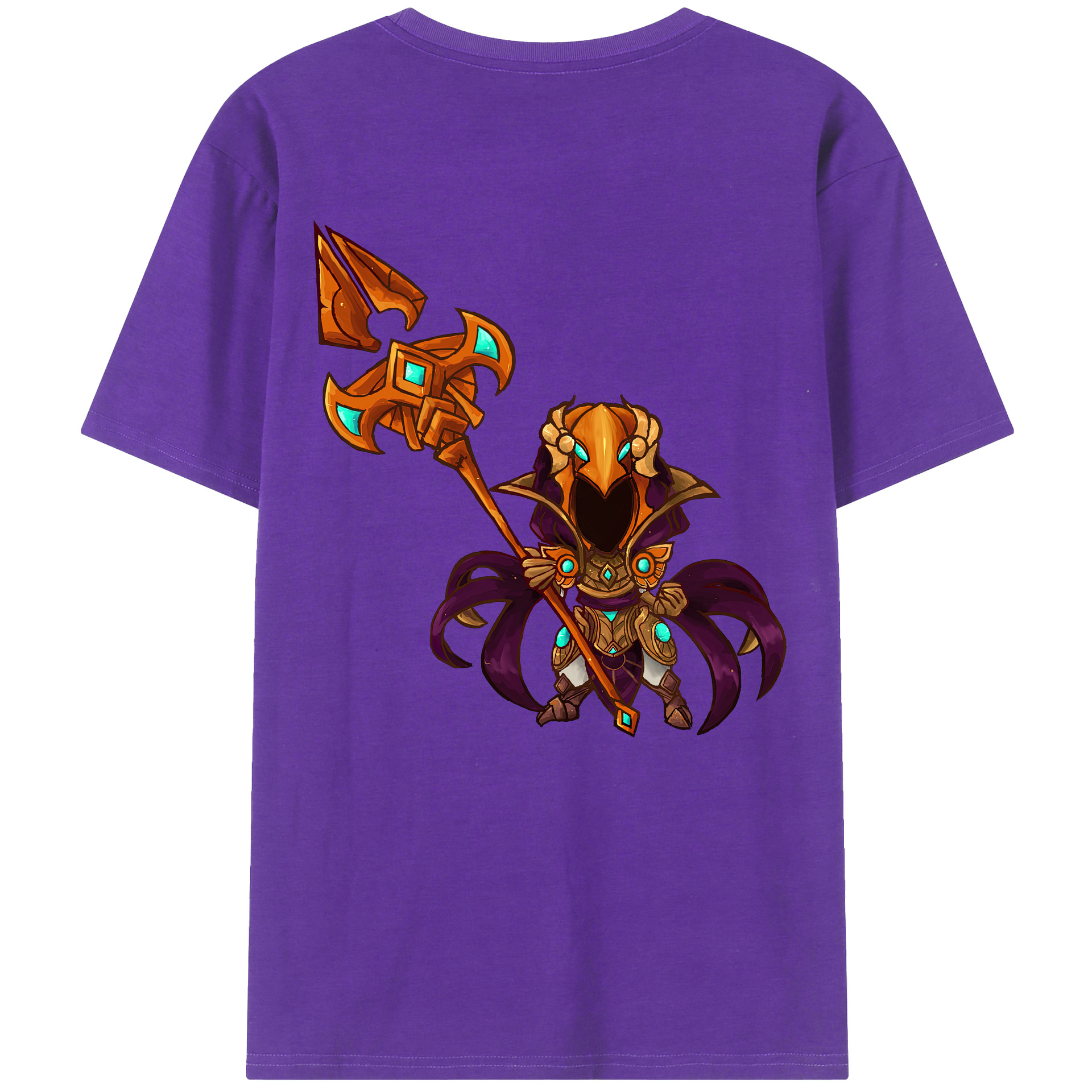 リーグ・オブ・レジェンド League of Legends LOL 綿100％半袖Tシャツ（背面プリント）