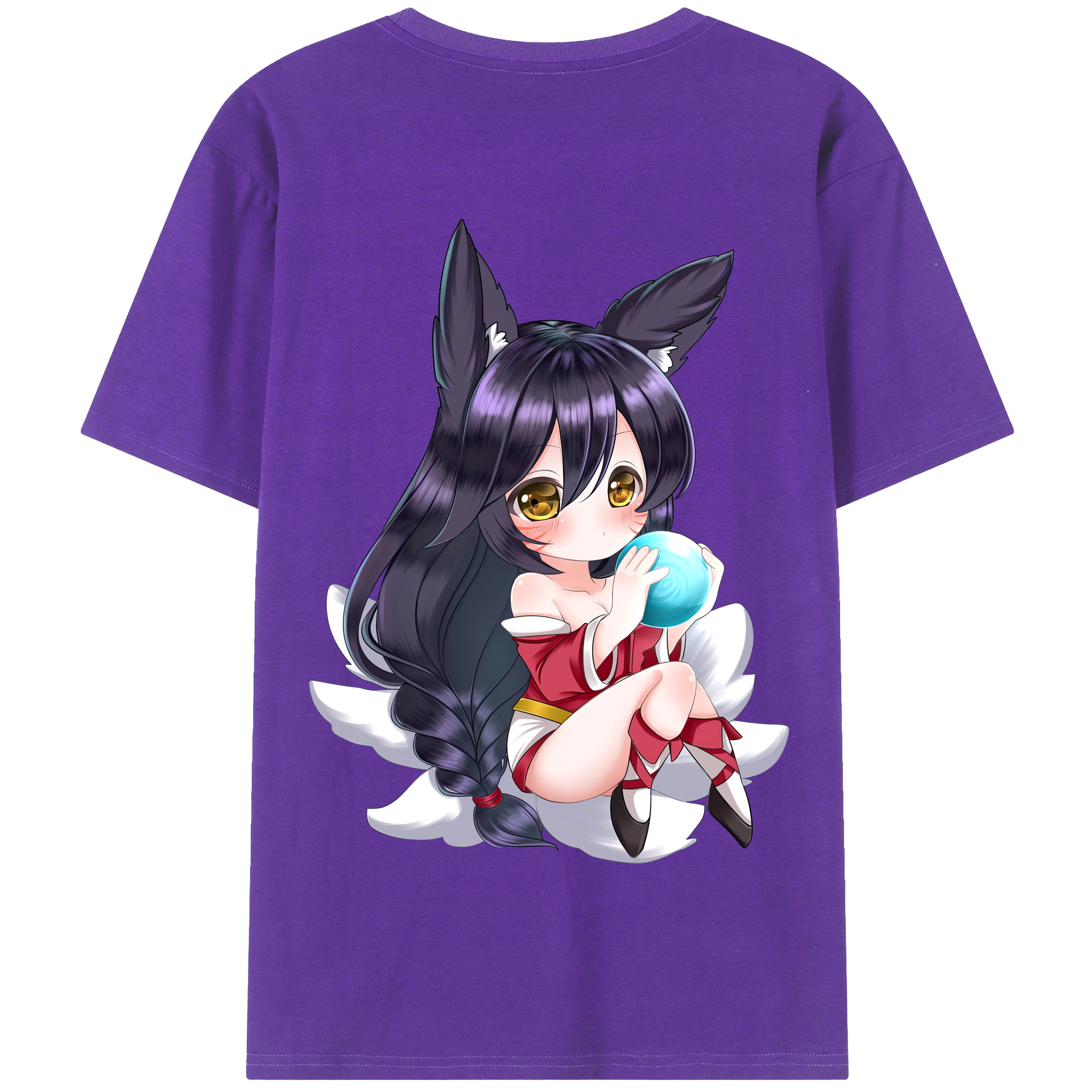 （画像用） リーグ・オブ・レジェンド League of Legends LOL 綿100％半袖Tシャツ（背面プリント）