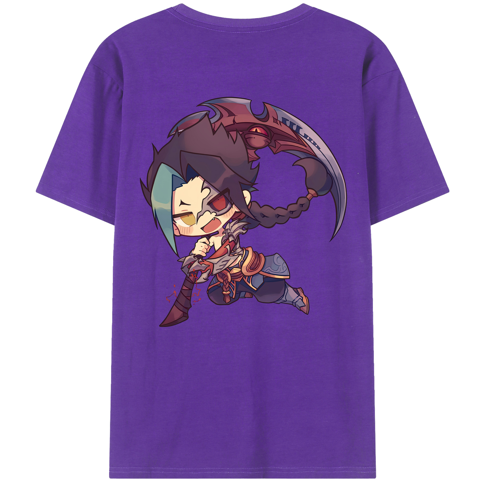 リーグ・オブ・レジェンド League of Legends LOL 綿100％半袖Tシャツ（背面プリント）