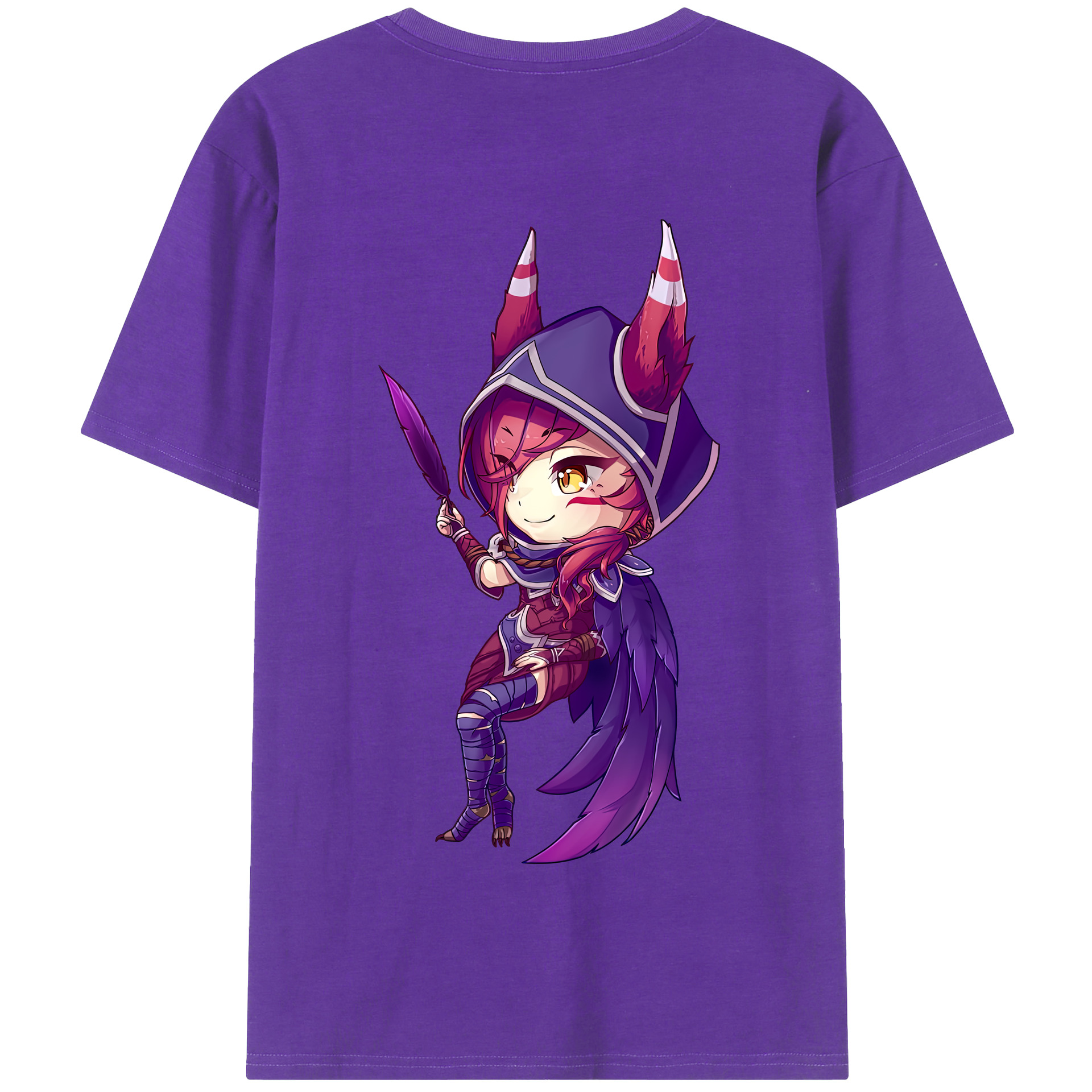 リーグ・オブ・レジェンド League of Legends LOL 綿100％半袖Tシャツ（背面プリント）