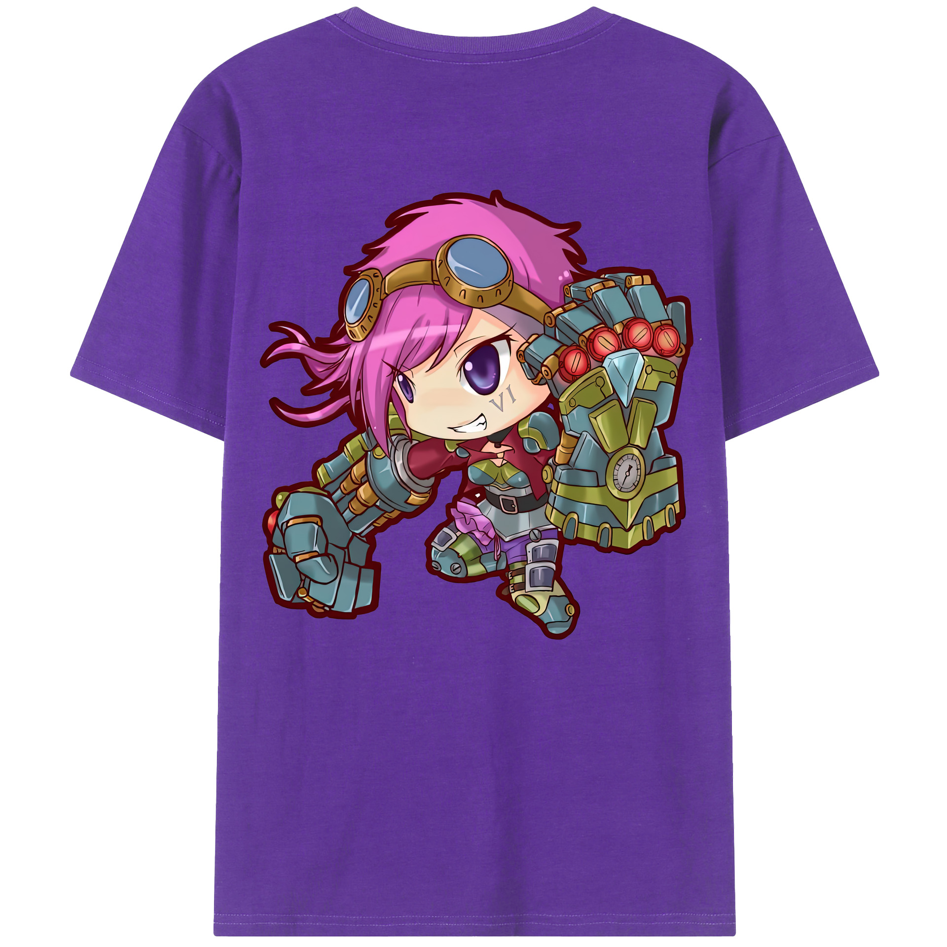 リーグ・オブ・レジェンド League of Legends LOL 綿100％半袖Tシャツ（背面プリント）