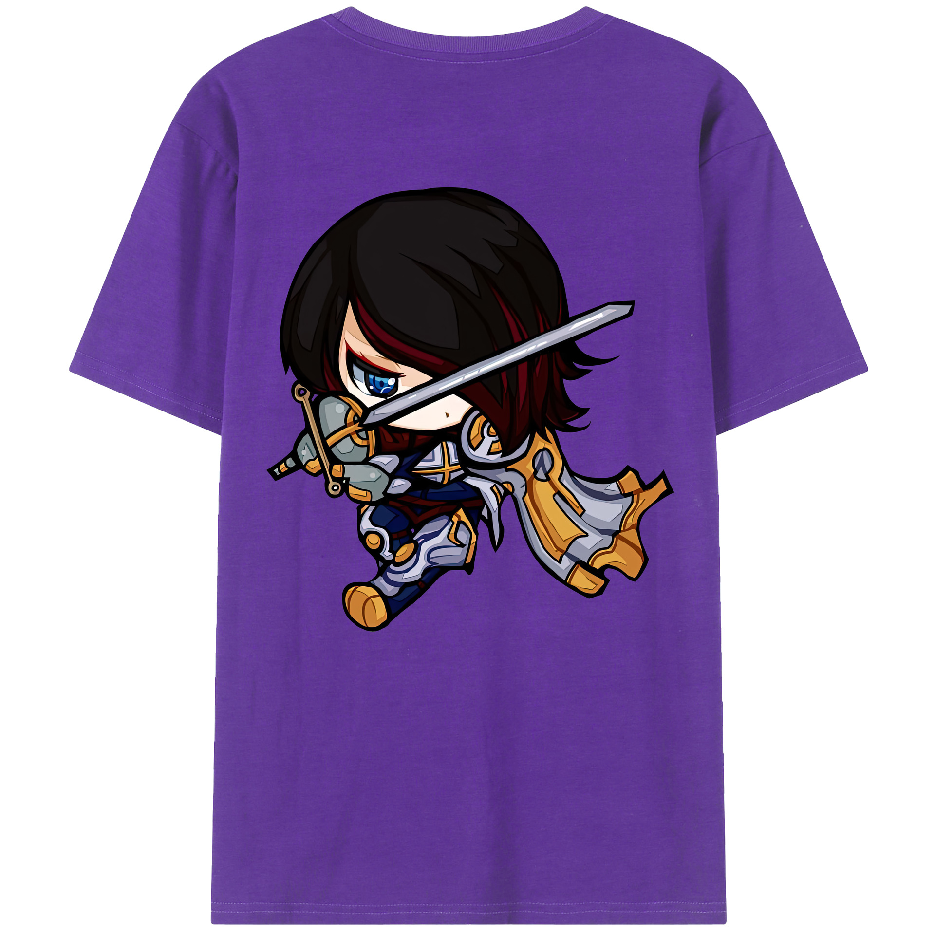 リーグ・オブ・レジェンド League of Legends LOL 綿100％半袖Tシャツ（背面プリント）