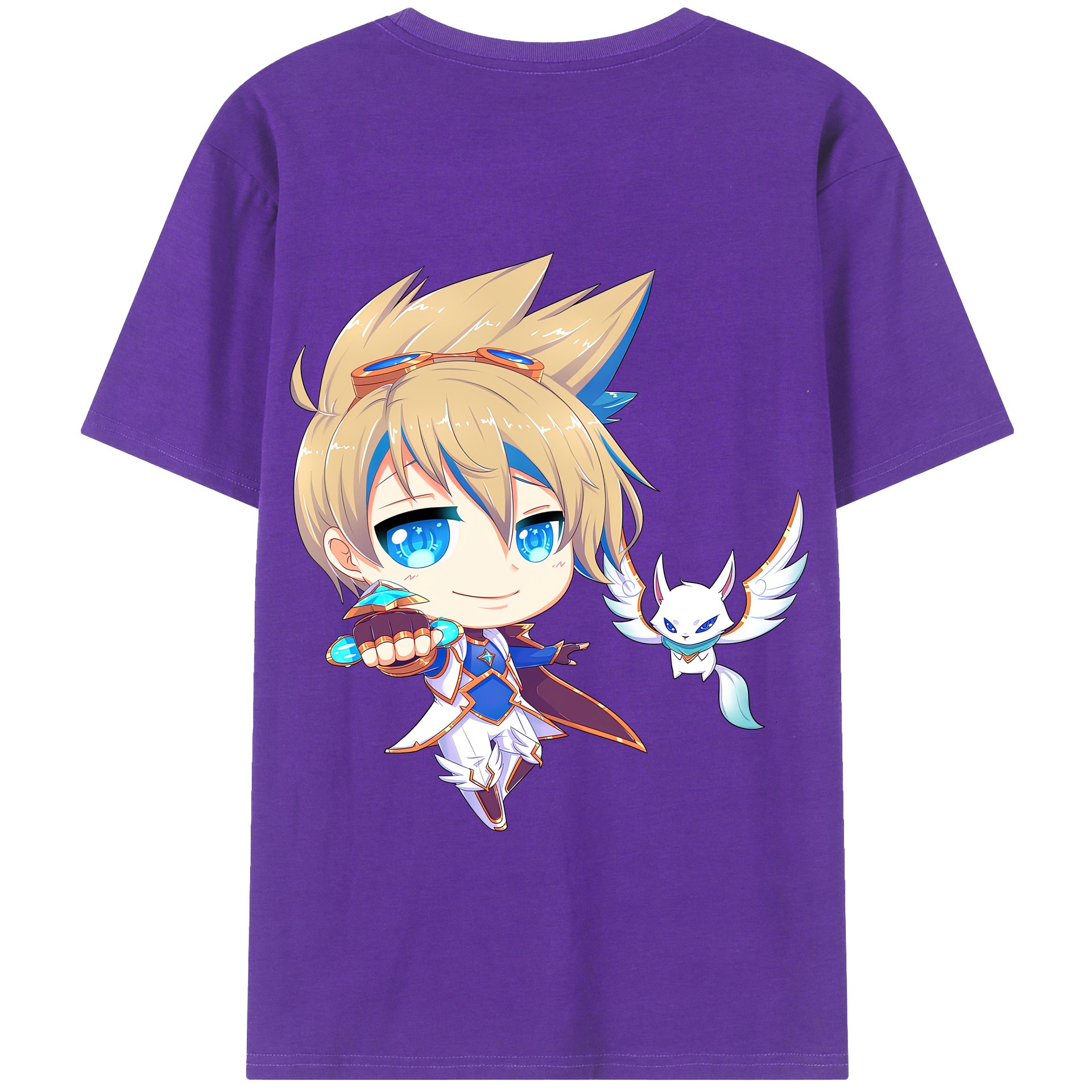 リーグ・オブ・レジェンド League of Legends LOL 綿100％半袖Tシャツ（背面プリント）