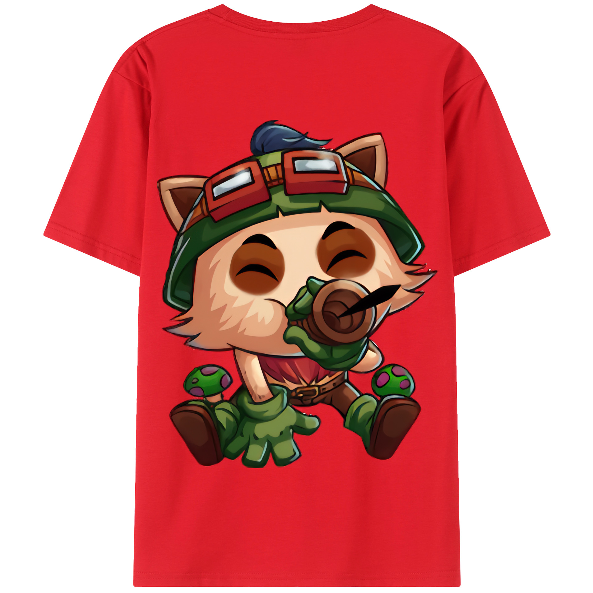 リーグ・オブ・レジェンド League of Legends LOL 綿100％半袖Tシャツ（背面プリント）