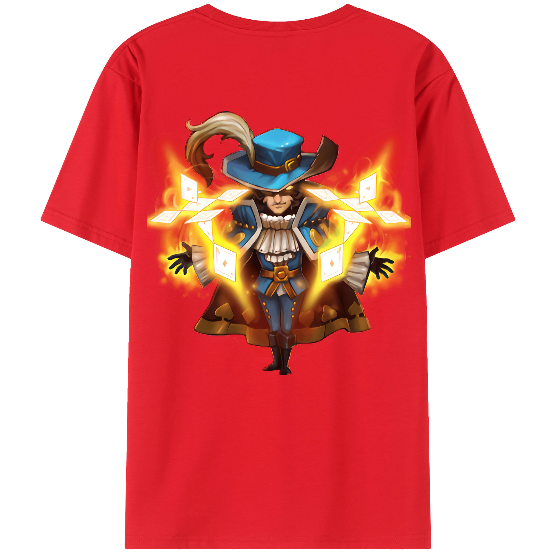 リーグ・オブ・レジェンド League of Legends LOL 綿100％半袖Tシャツ（背面プリント）