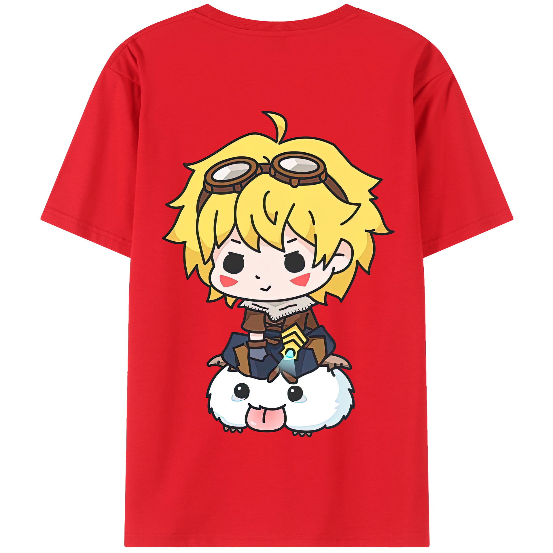 リーグ・オブ・レジェンド League of Legends LOL 綿100％半袖Tシャツ（背面プリント）