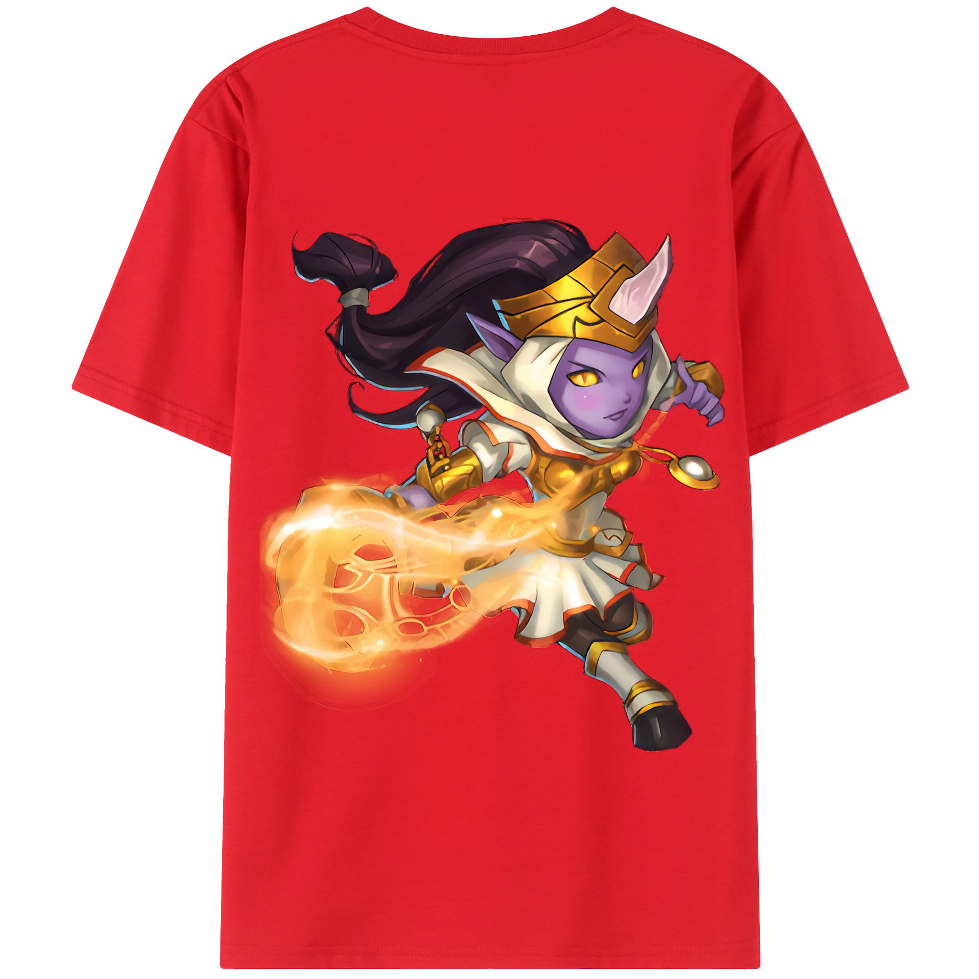 リーグ・オブ・レジェンド League of Legends LOL 綿100％半袖Tシャツ（背面プリント）