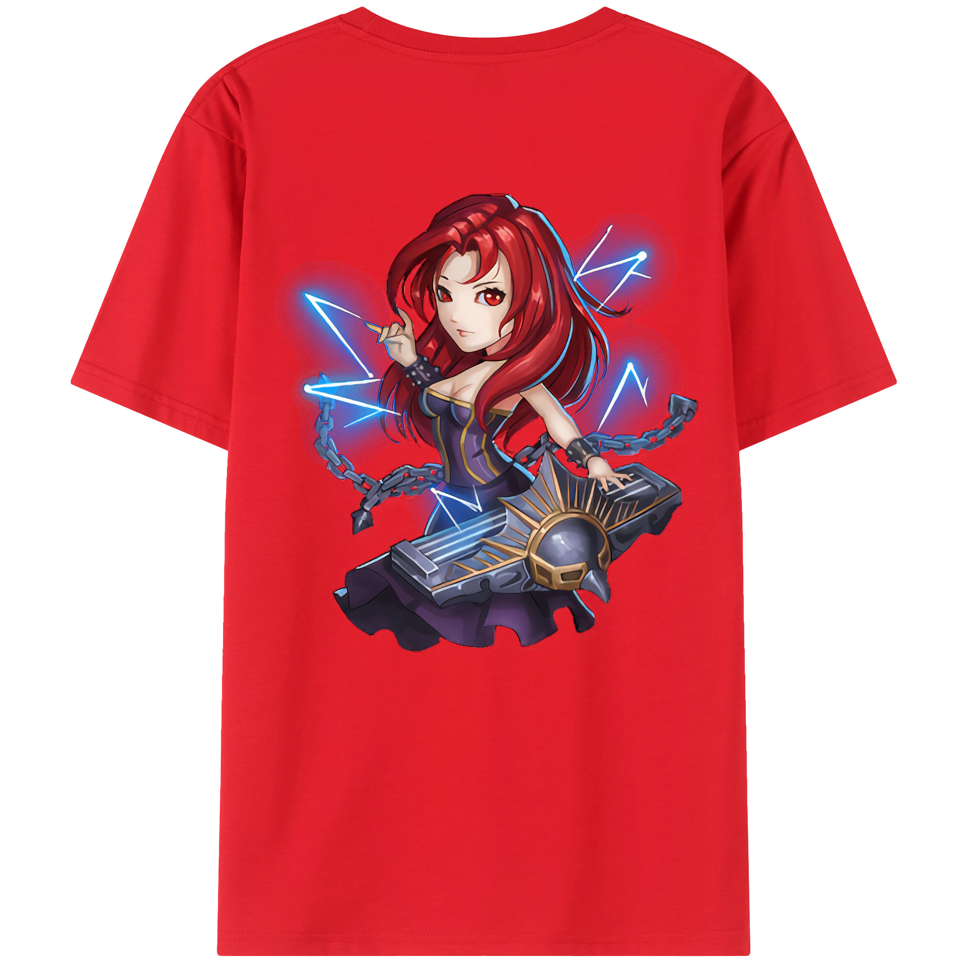リーグ・オブ・レジェンド League of Legends LOL 綿100％半袖Tシャツ（背面プリント）