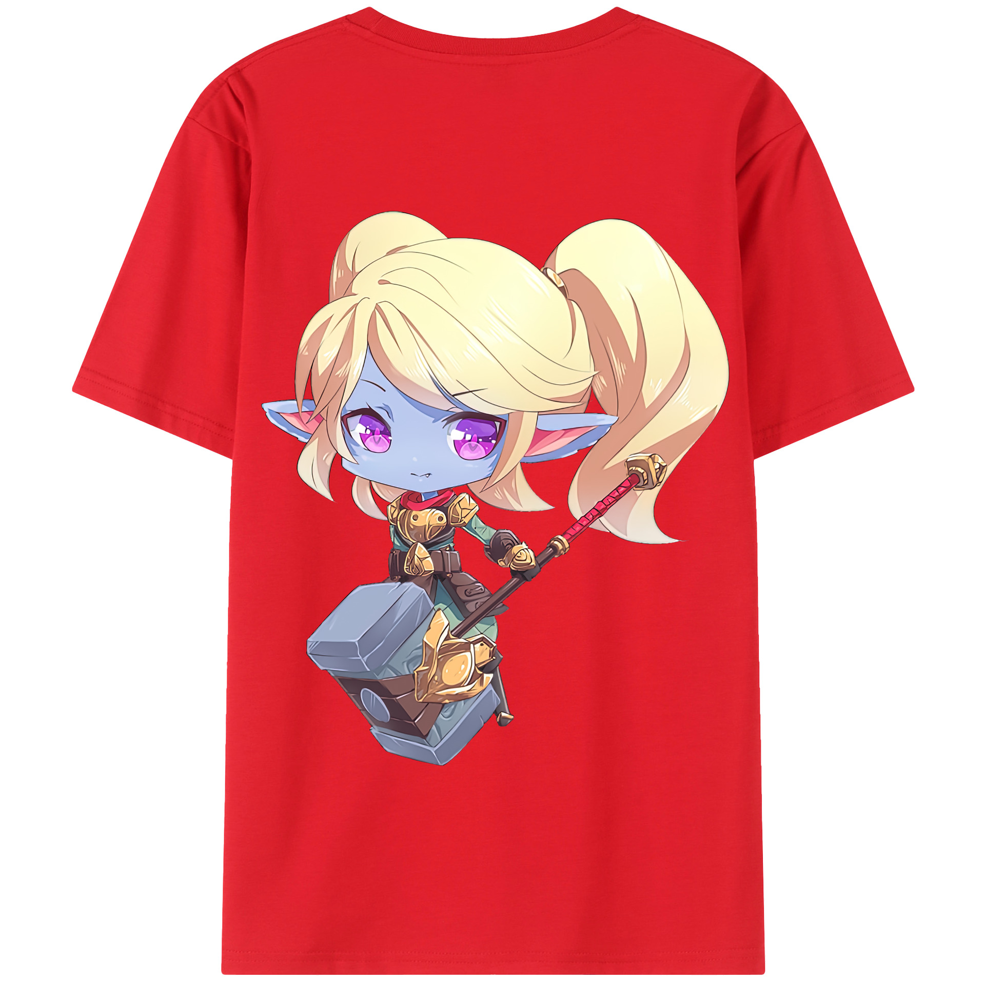 リーグ・オブ・レジェンド League of Legends LOL 綿100％半袖Tシャツ（背面プリント）