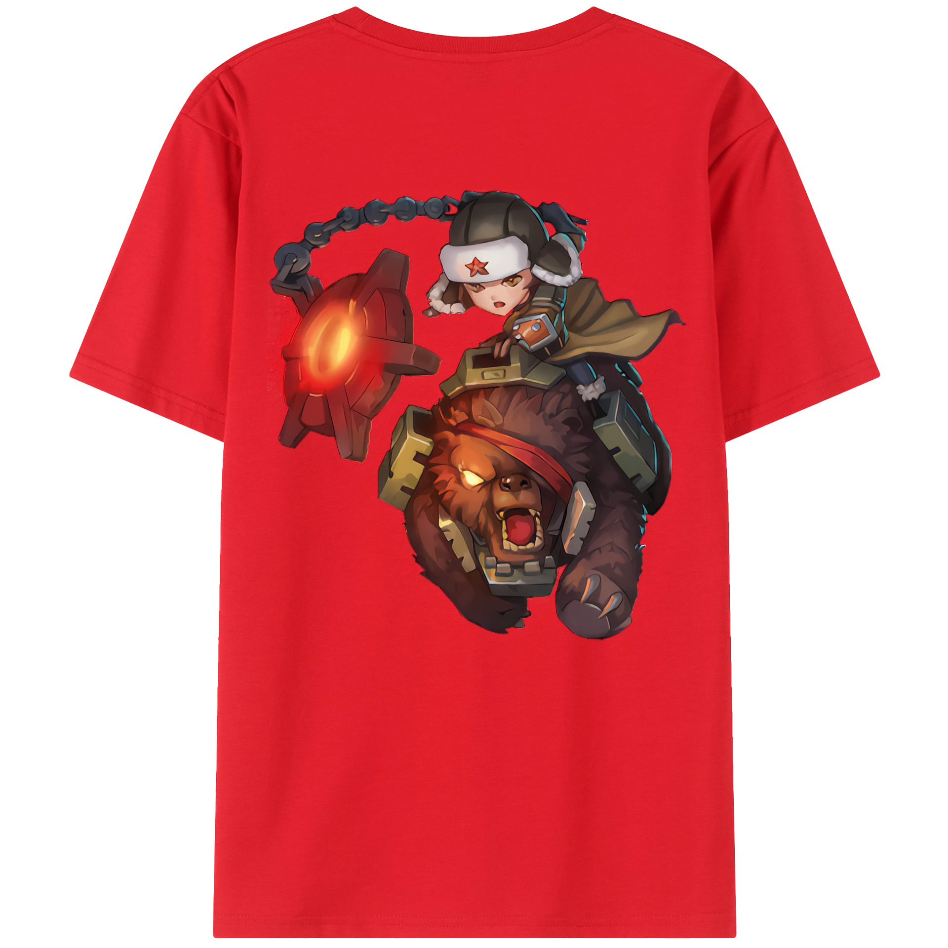 リーグ・オブ・レジェンド League of Legends LOL 綿100％半袖Tシャツ（背面プリント）
