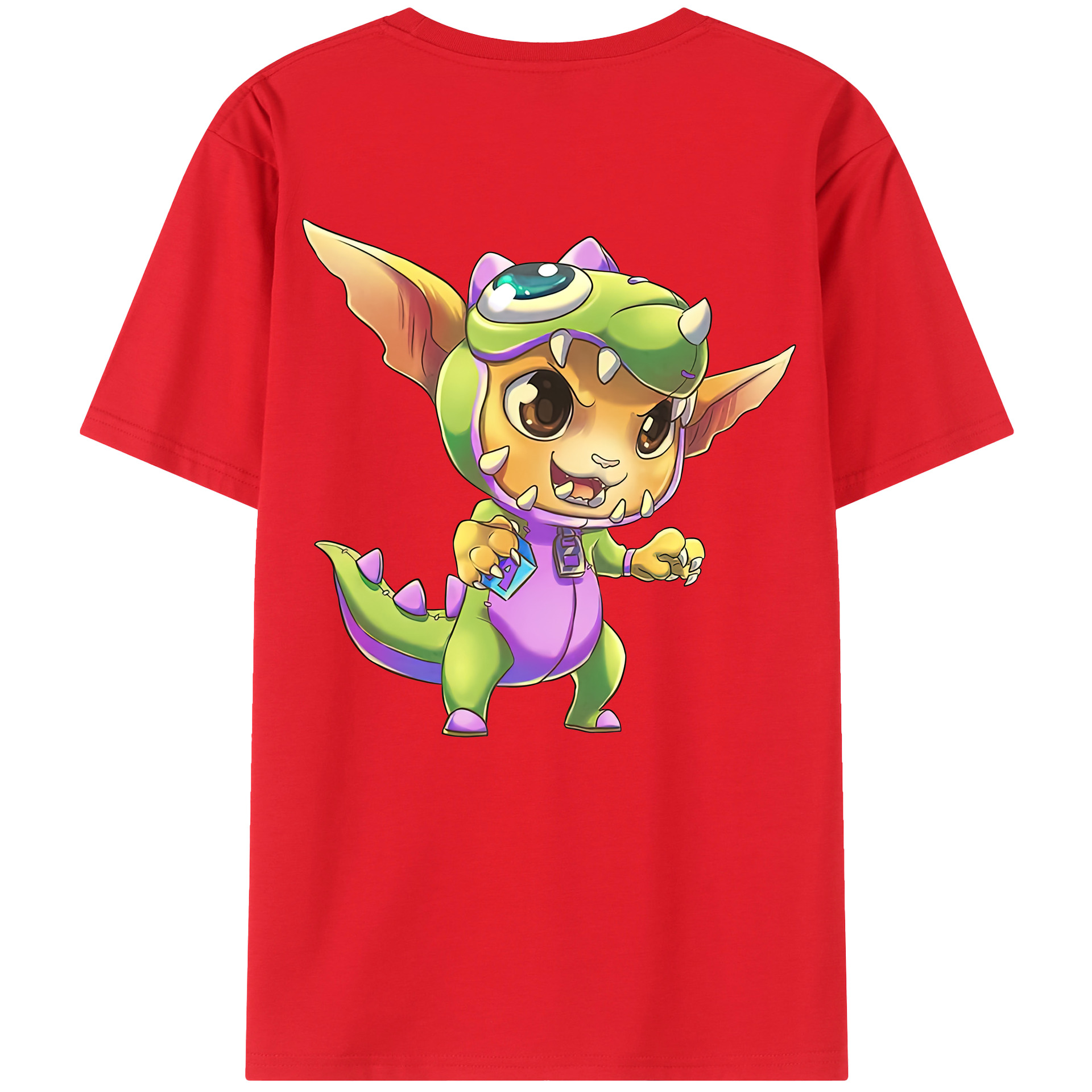 （画像用） リーグ・オブ・レジェンド League of Legends LOL 綿100％半袖Tシャツ（背面プリント）