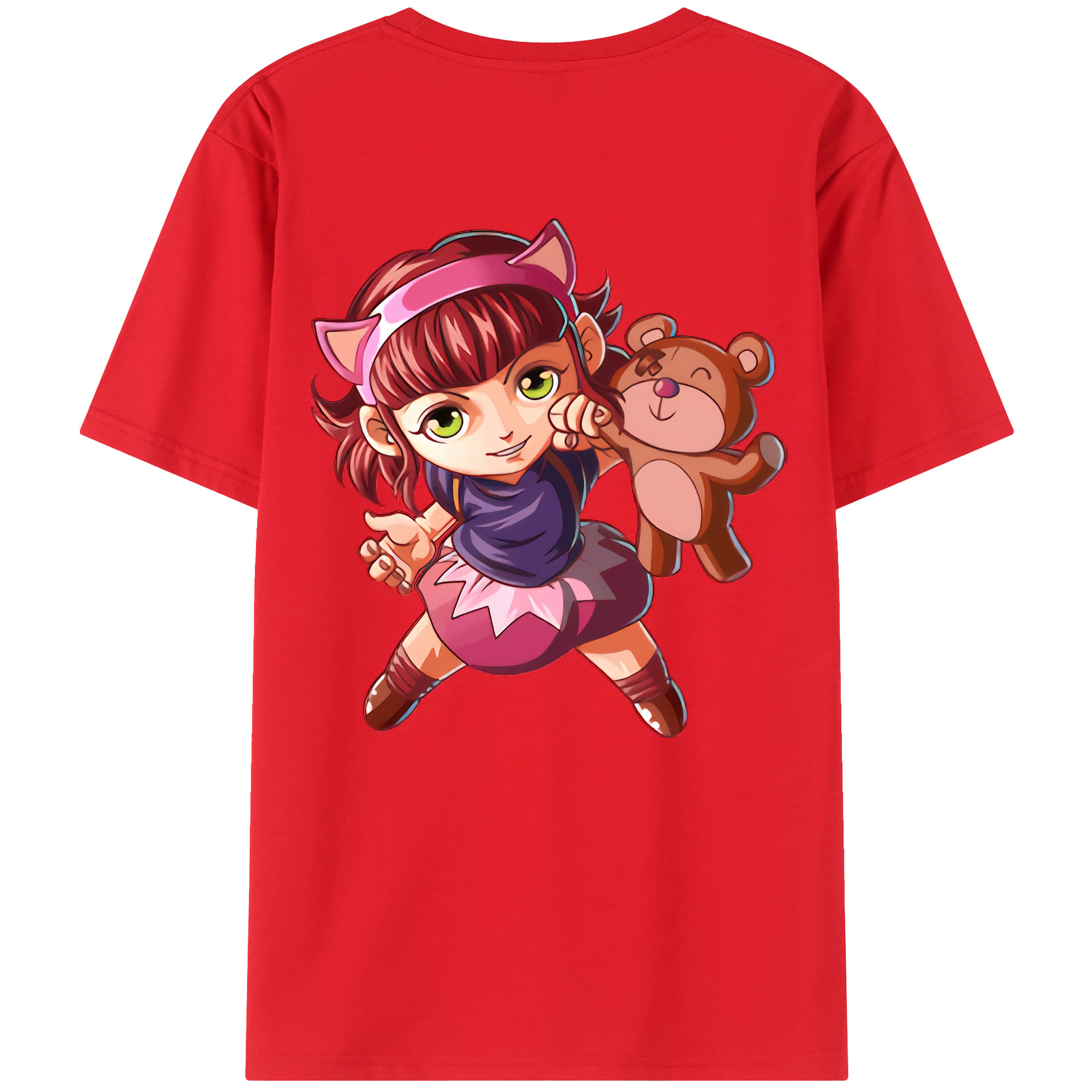 リーグ・オブ・レジェンド League of Legends LOL 綿100％半袖Tシャツ（背面プリント）