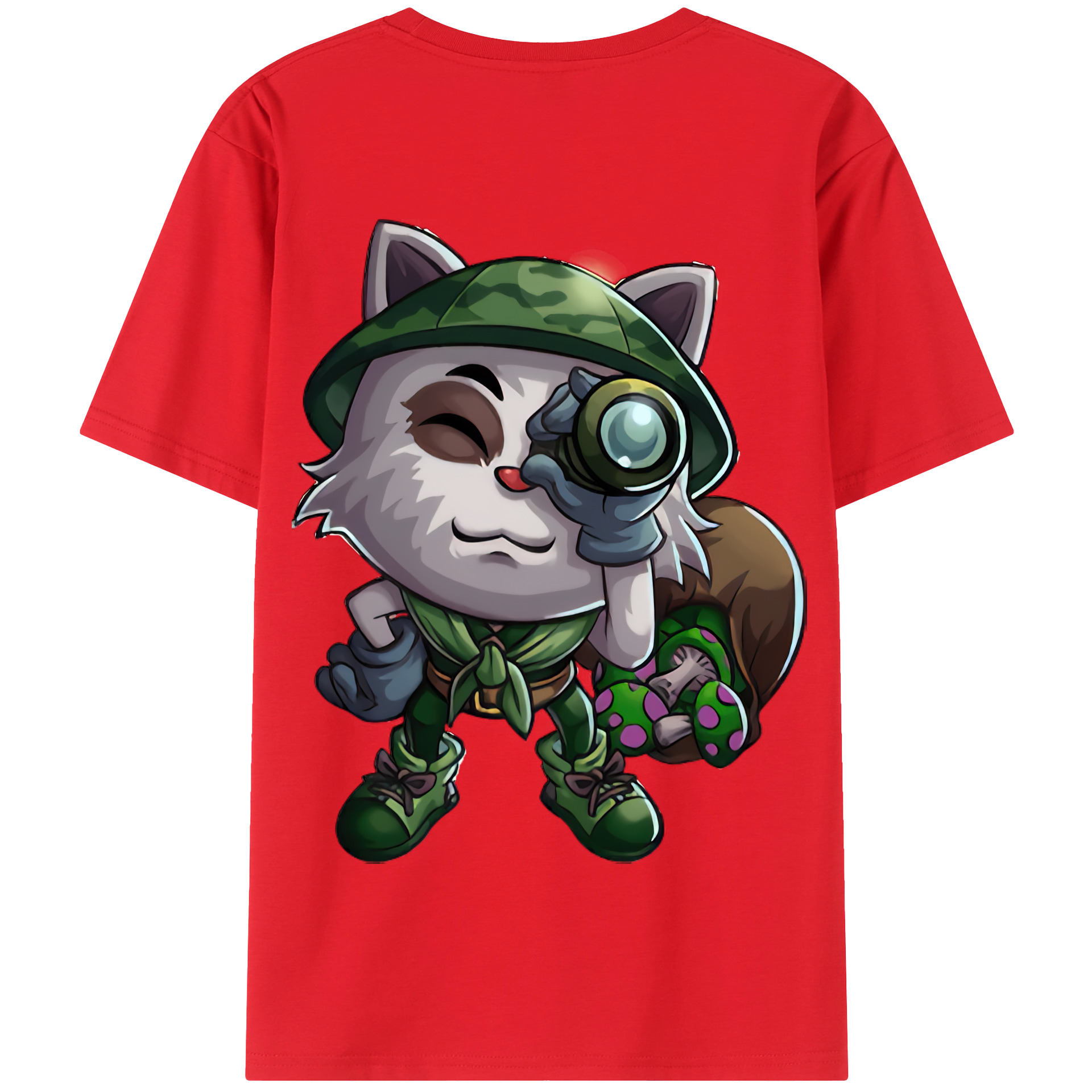 リーグ・オブ・レジェンド League of Legends LOL 綿100％半袖Tシャツ（背面プリント）