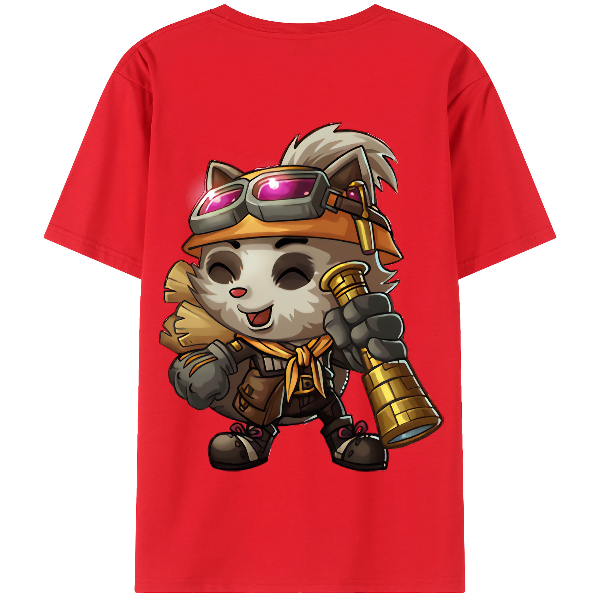 リーグ・オブ・レジェンド League of Legends LOL 綿100％半袖Tシャツ（背面プリント）
