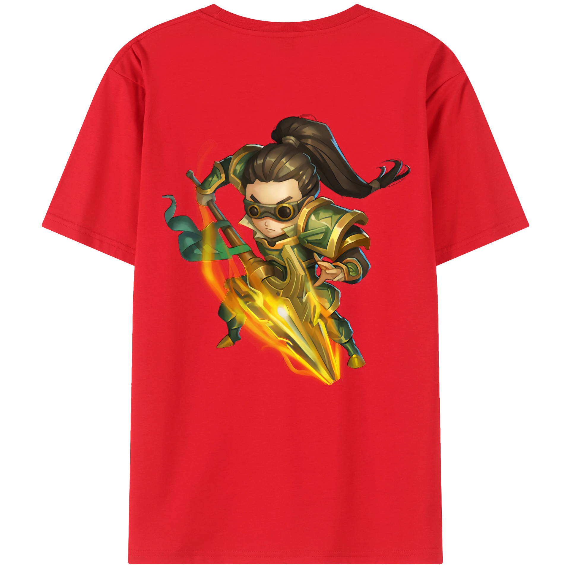 リーグ・オブ・レジェンド League of Legends LOL 綿100％半袖Tシャツ（背面プリント）