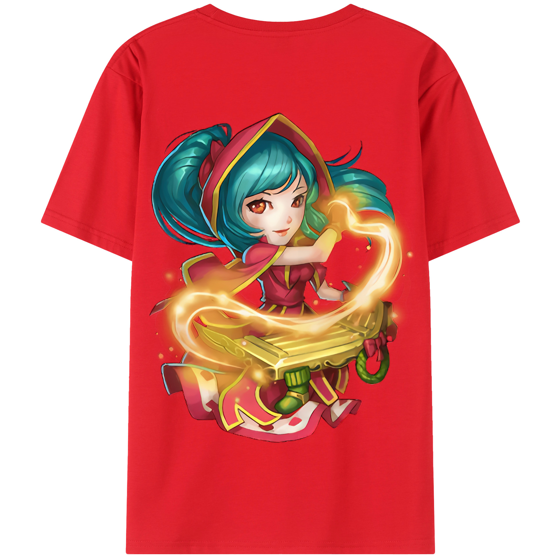 リーグ・オブ・レジェンド League of Legends LOL 綿100％半袖Tシャツ（背面プリント）