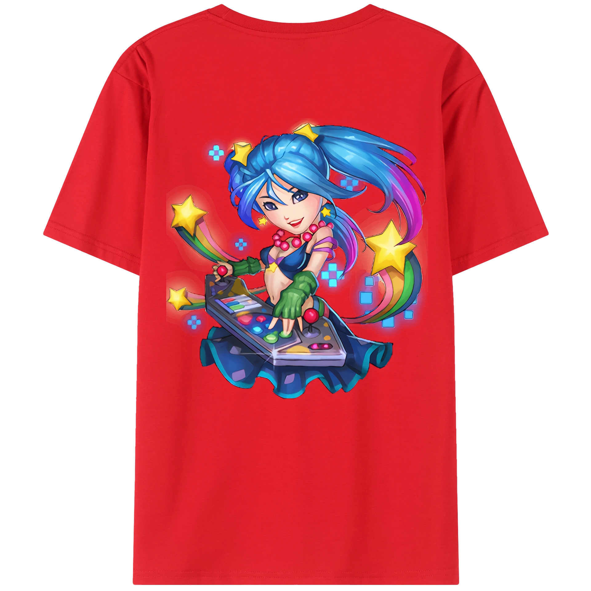 リーグ・オブ・レジェンド League of Legends LOL 綿100％半袖Tシャツ（背面プリント）