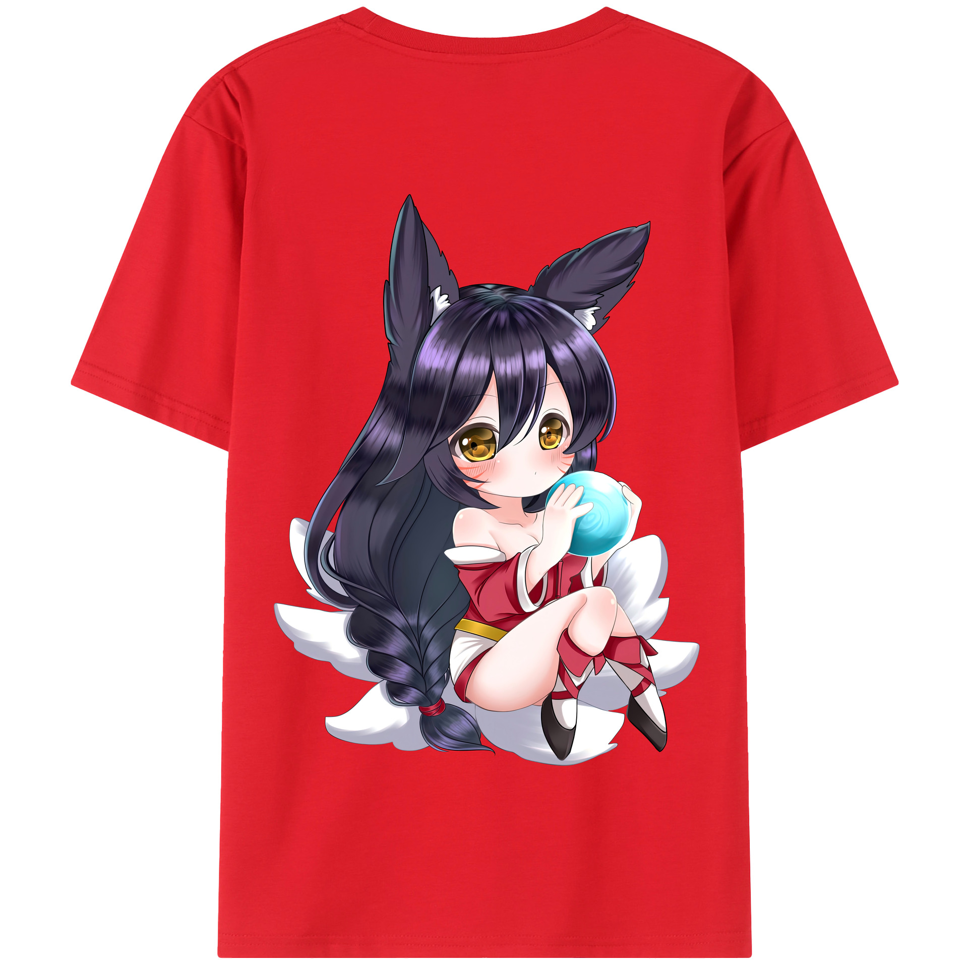（画像用） リーグ・オブ・レジェンド League of Legends LOL 綿100％半袖Tシャツ（背面プリント）