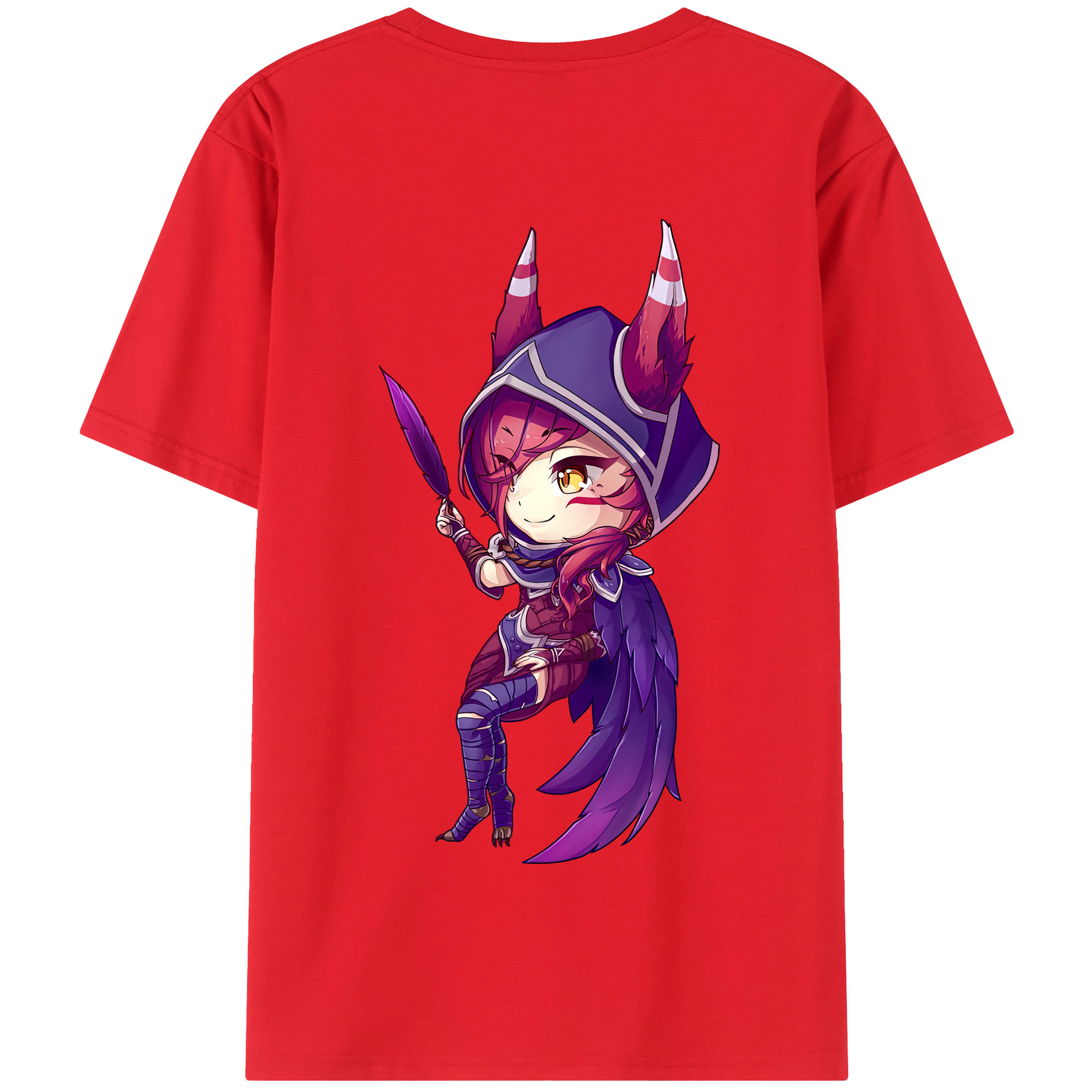 リーグ・オブ・レジェンド League of Legends LOL 綿100％半袖Tシャツ（背面プリント）