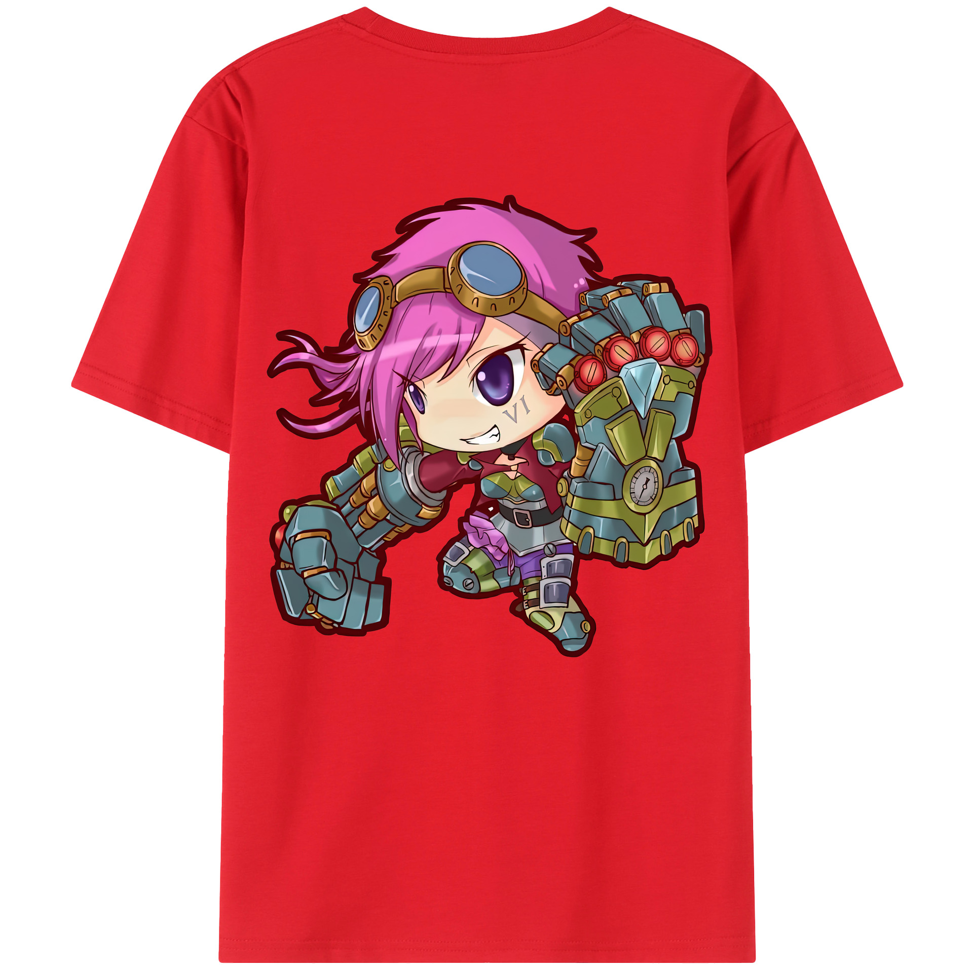 リーグ・オブ・レジェンド League of Legends LOL 綿100％半袖Tシャツ（背面プリント）