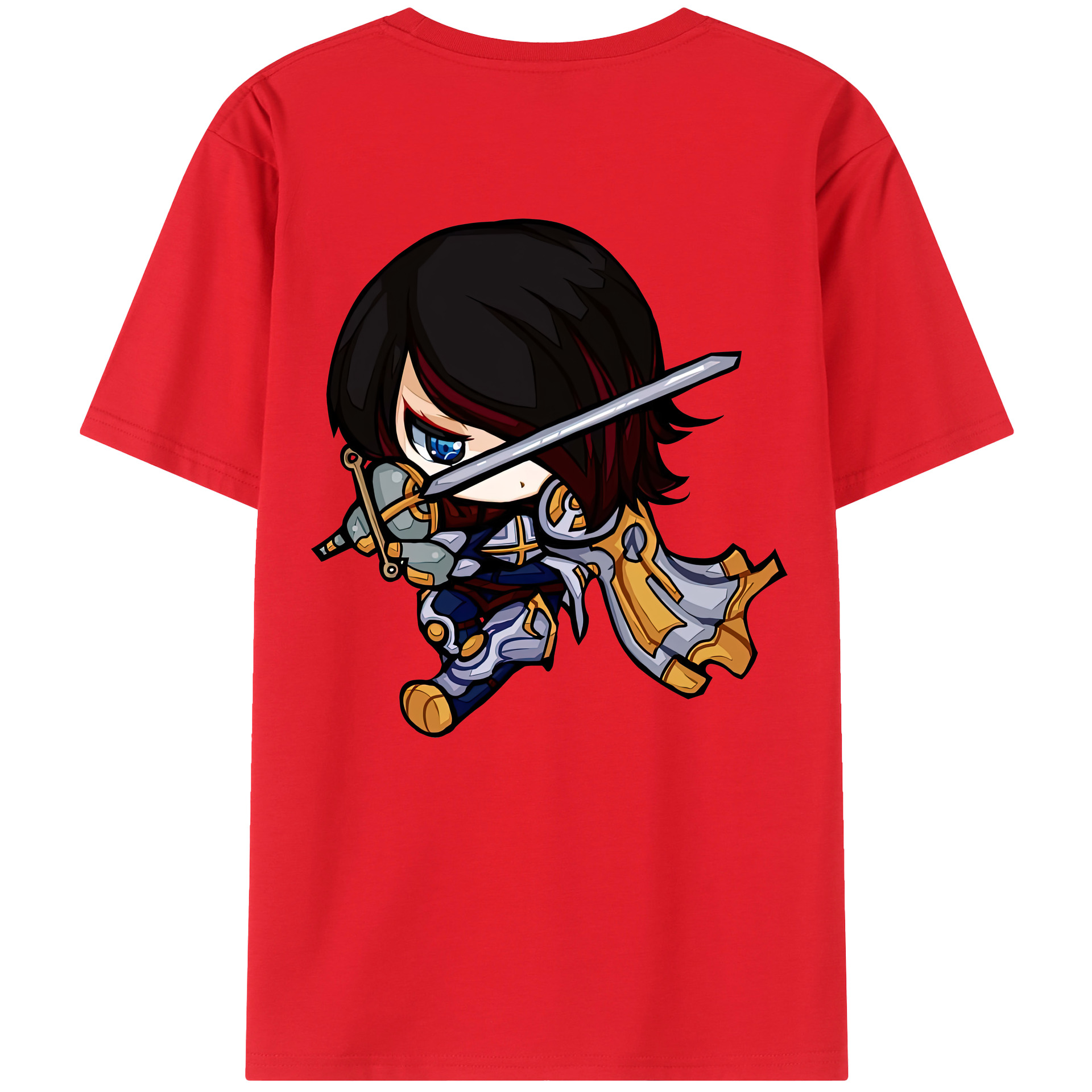 リーグ・オブ・レジェンド League of Legends LOL 綿100％半袖Tシャツ（背面プリント）