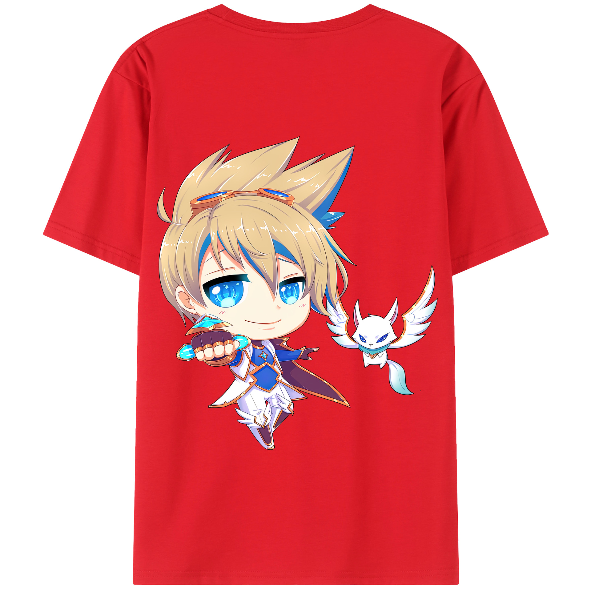 リーグ・オブ・レジェンド League of Legends LOL 綿100％半袖Tシャツ（背面プリント）
