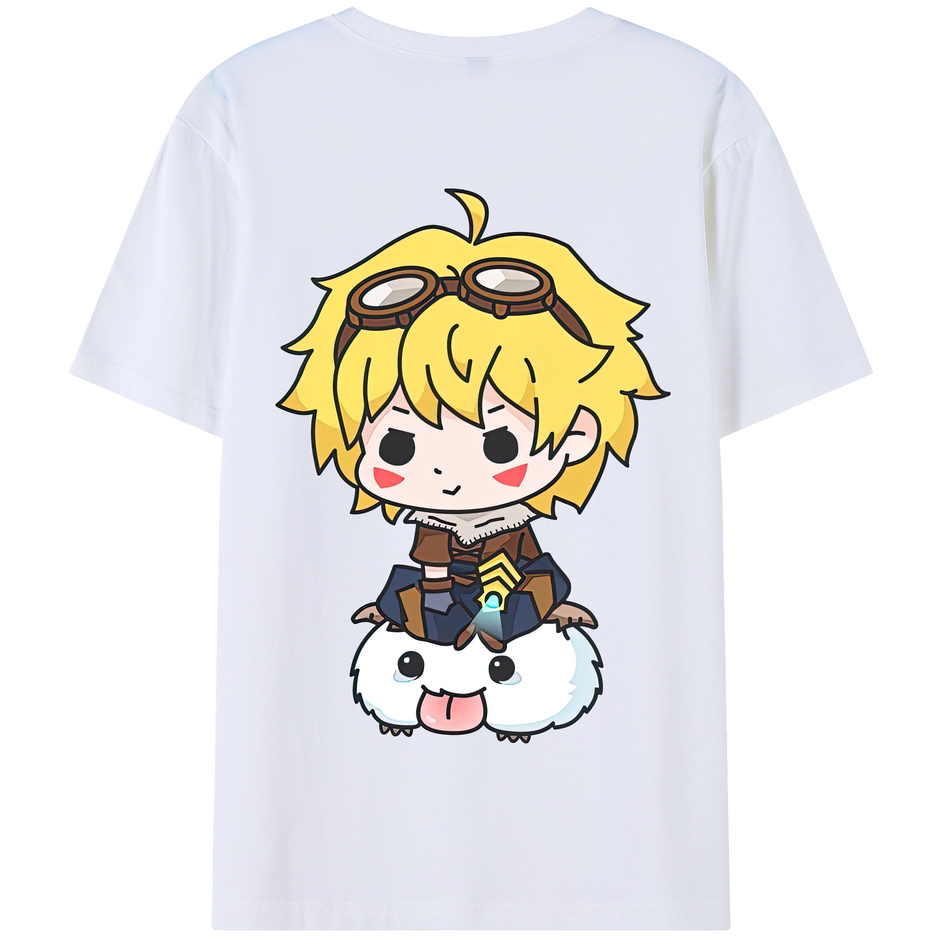 リーグ・オブ・レジェンド League of Legends LOL 綿100％半袖Tシャツ（背面プリント）