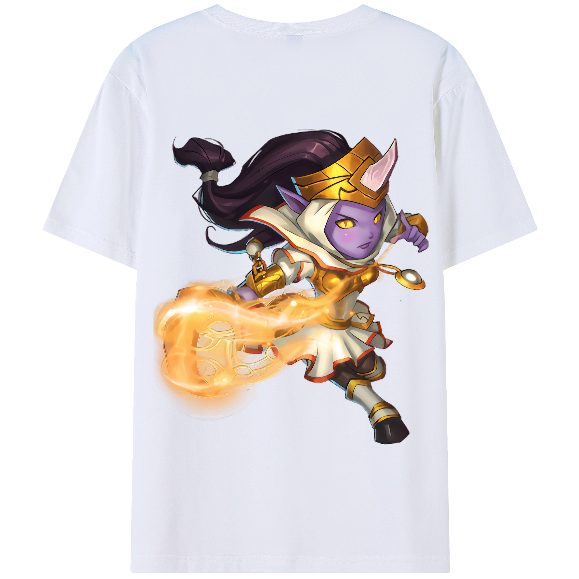 リーグ・オブ・レジェンド League of Legends LOL 綿100％半袖Tシャツ（背面プリント）
