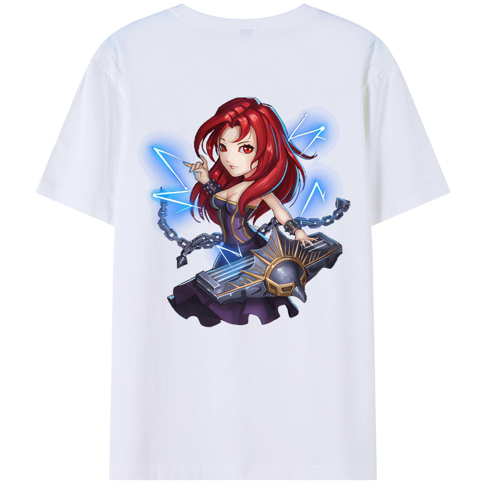 リーグ・オブ・レジェンド League of Legends LOL 綿100％半袖Tシャツ（背面プリント）