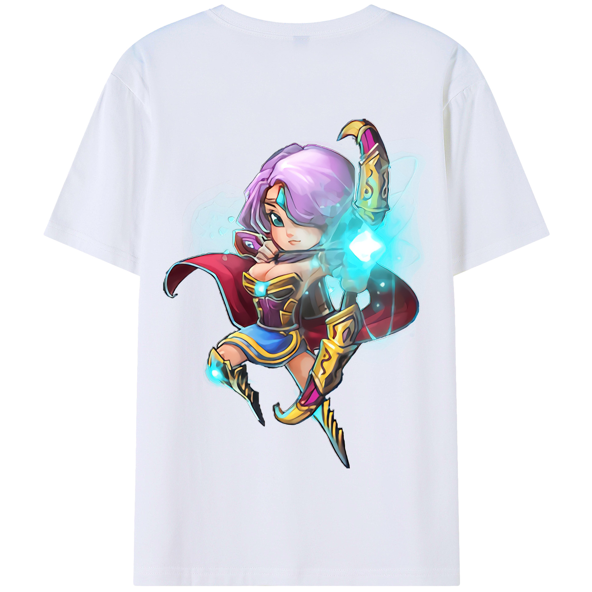 リーグ・オブ・レジェンド League of Legends LOL 綿100％半袖Tシャツ（背面プリント）
