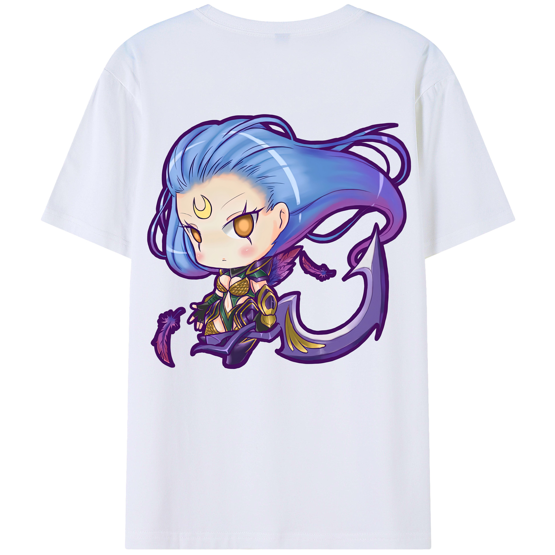 リーグ・オブ・レジェンド League of Legends LOL 綿100％半袖Tシャツ（背面プリント）