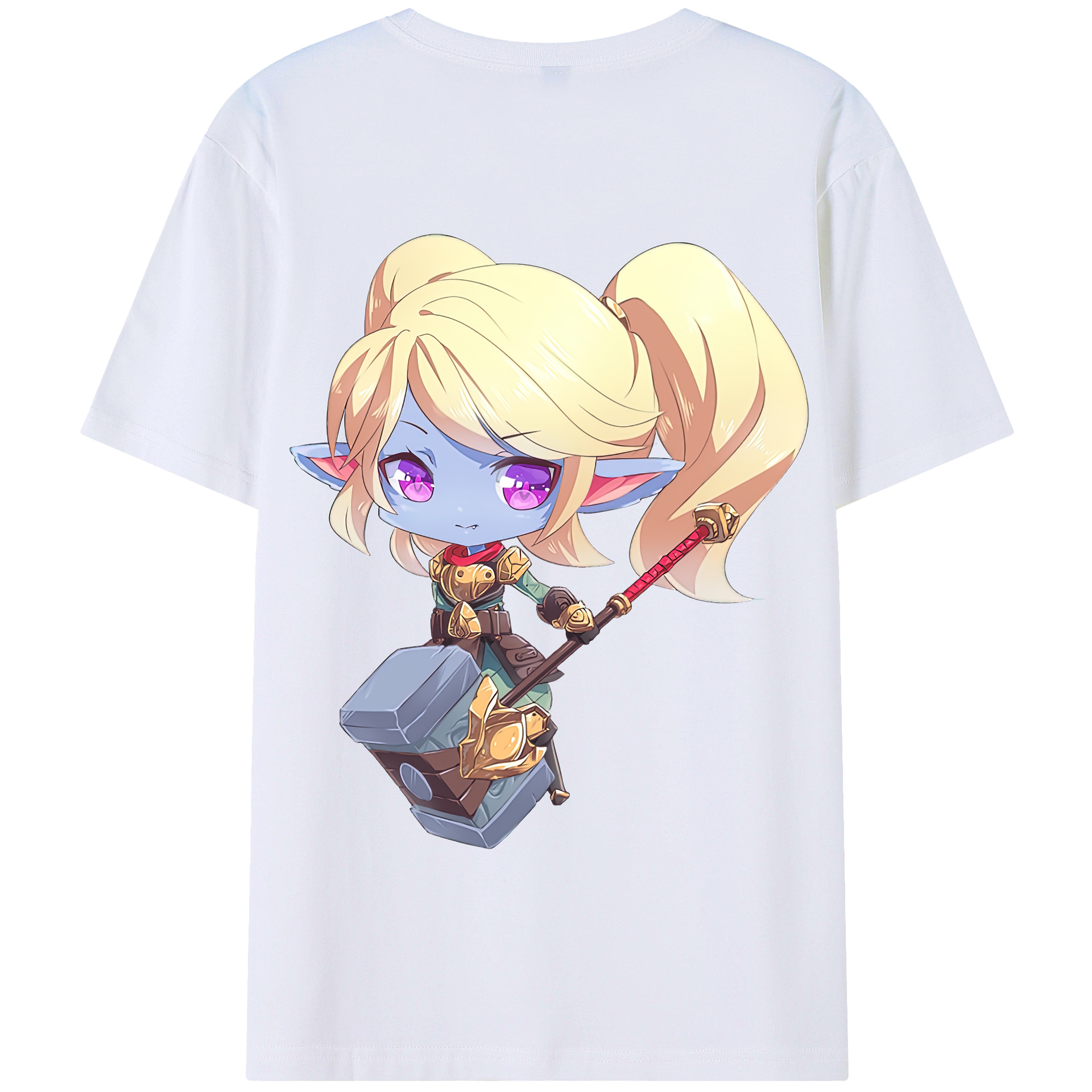 リーグ・オブ・レジェンド League of Legends LOL 綿100％半袖Tシャツ（背面プリント）