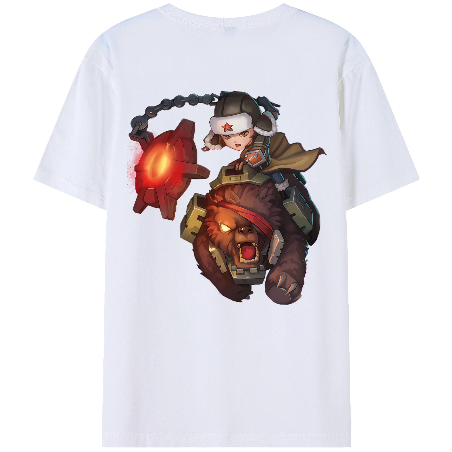 リーグ・オブ・レジェンド League of Legends LOL 綿100％半袖Tシャツ（背面プリント）